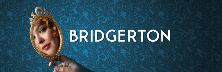 Bridgerton products gifts banner mobil