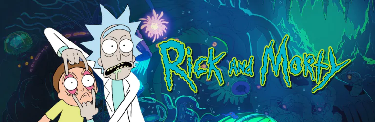 Rick and Morty coins, plaques banner mobil