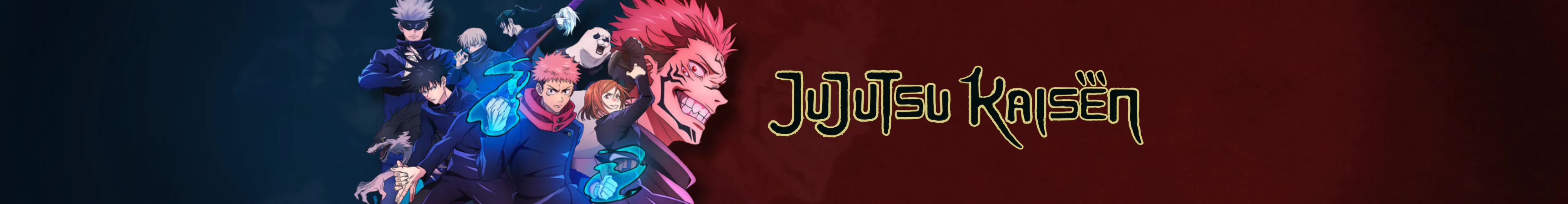 Jujutsu Kaisen products banner