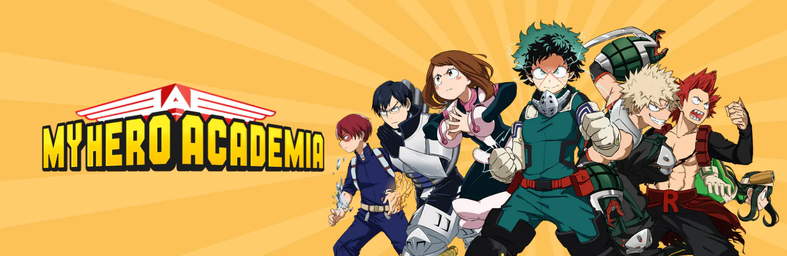 My Hero Academia products banner mobil