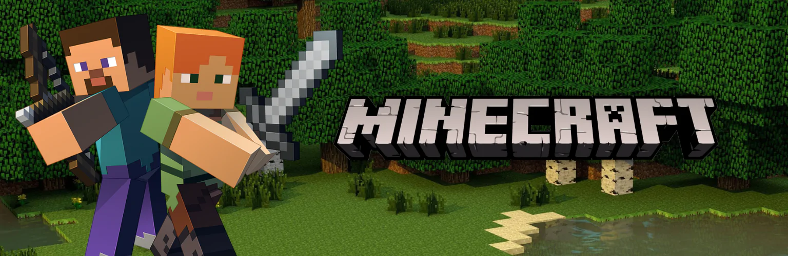 Minecraft plushes banner mobil