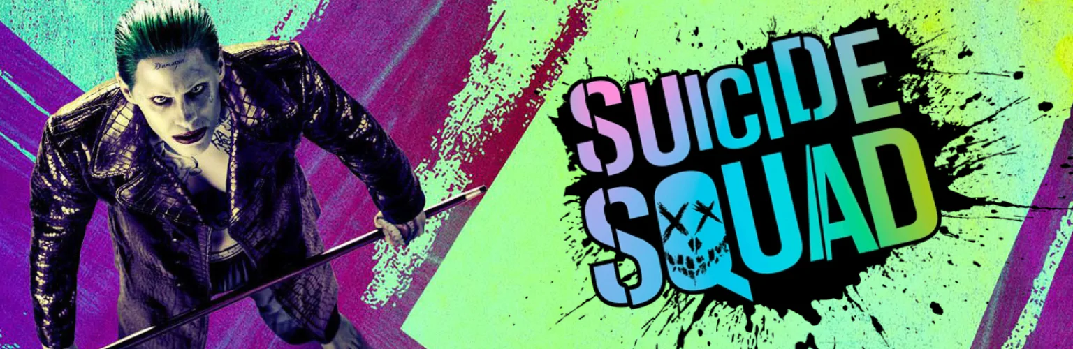 Suicide Squad figures banner mobil