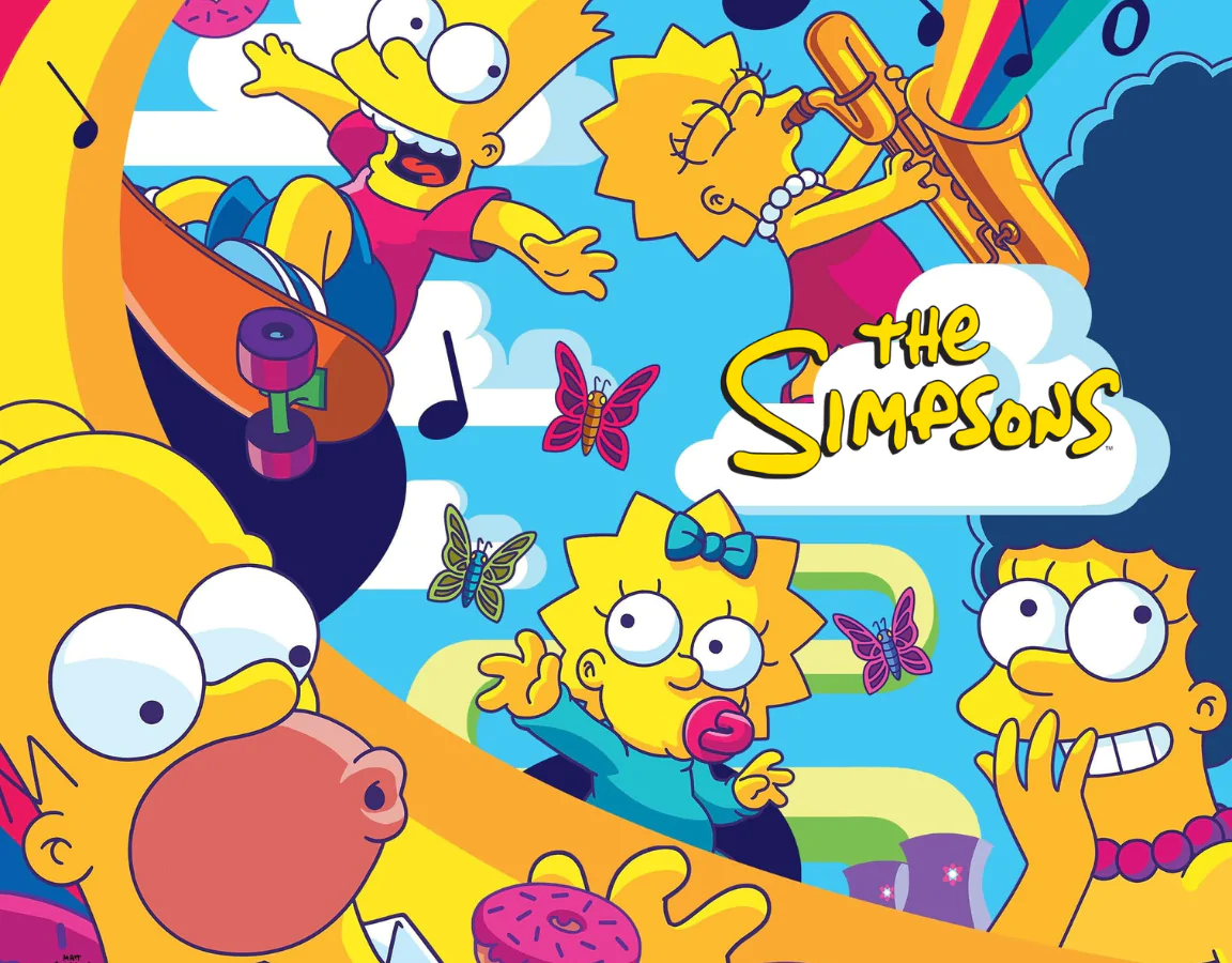 The Simpsons products banner