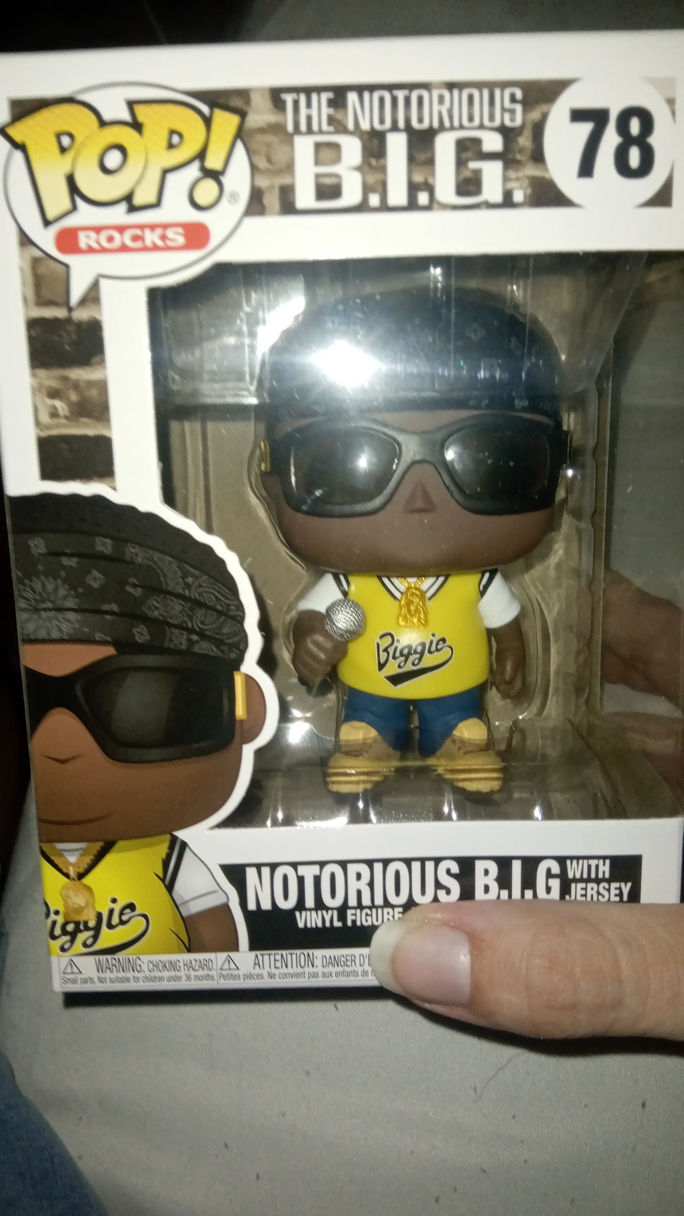 Notorious B.I.G. POP! Rocks Vinyl Figure Notorious B.I.G. (Jersey) 9 cm termékfotó