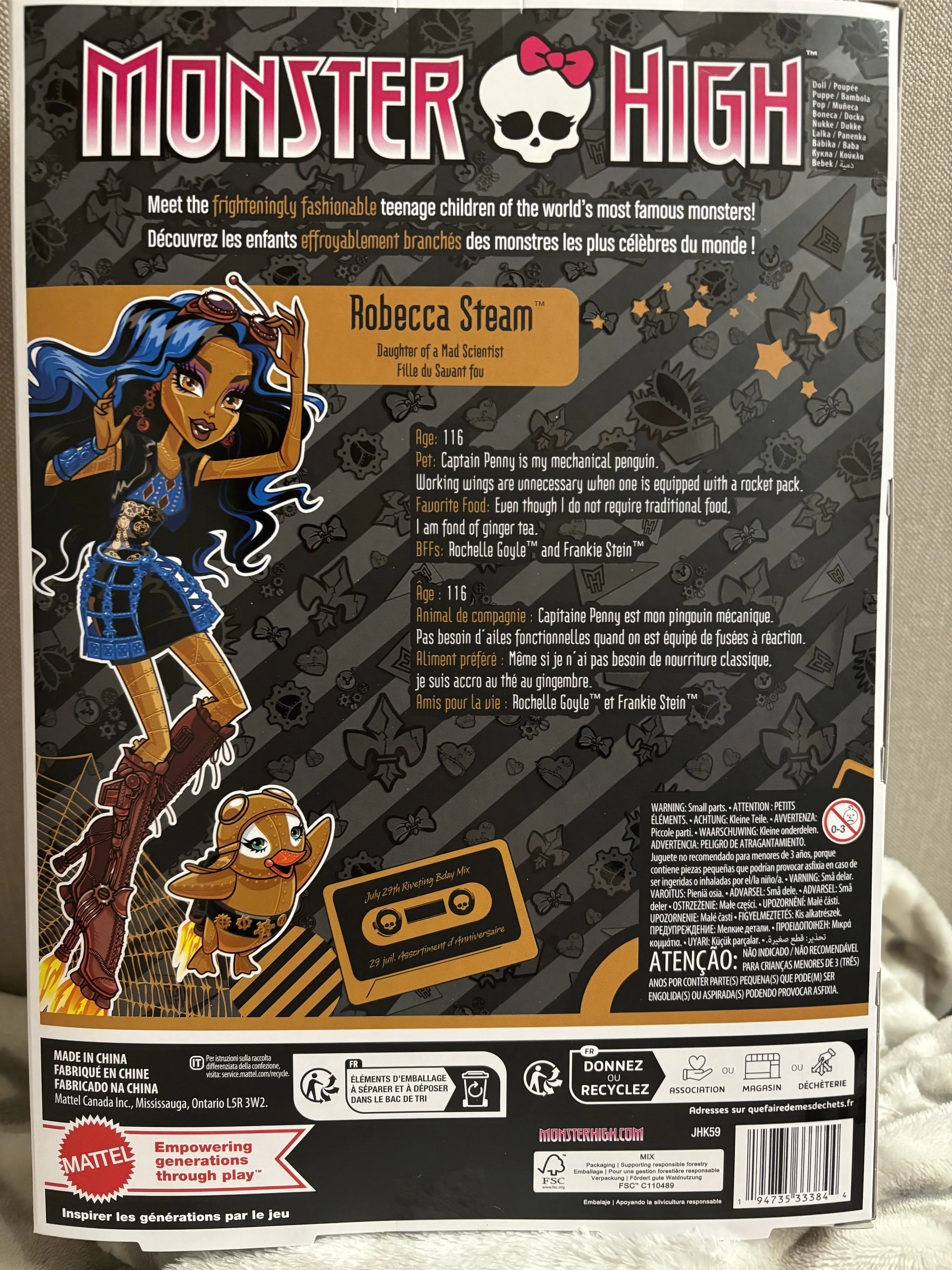 Monster High Collector Doll Robecca Steam product photo