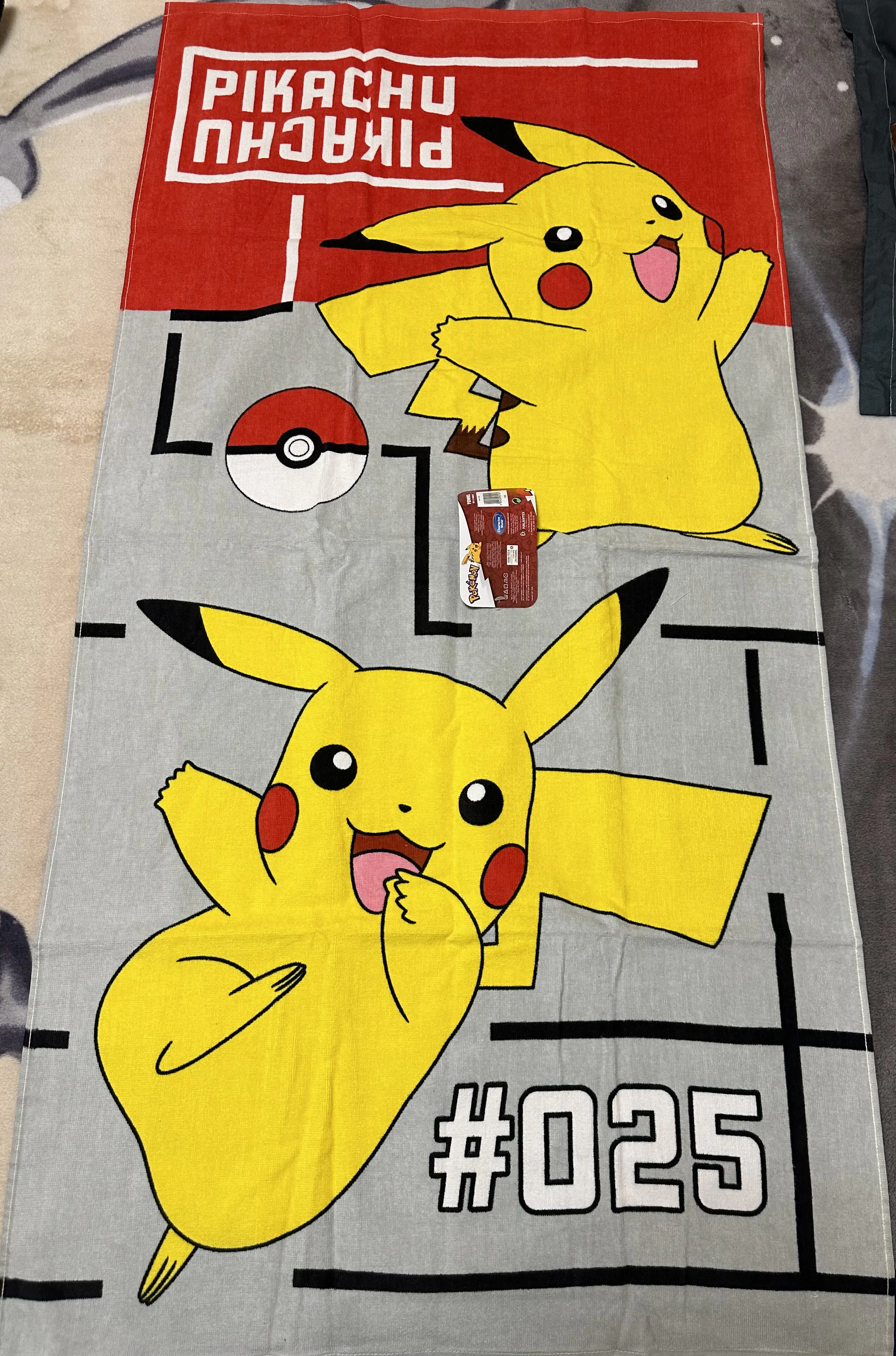 Pokemon Pikachu cotton beach towel termékfotó