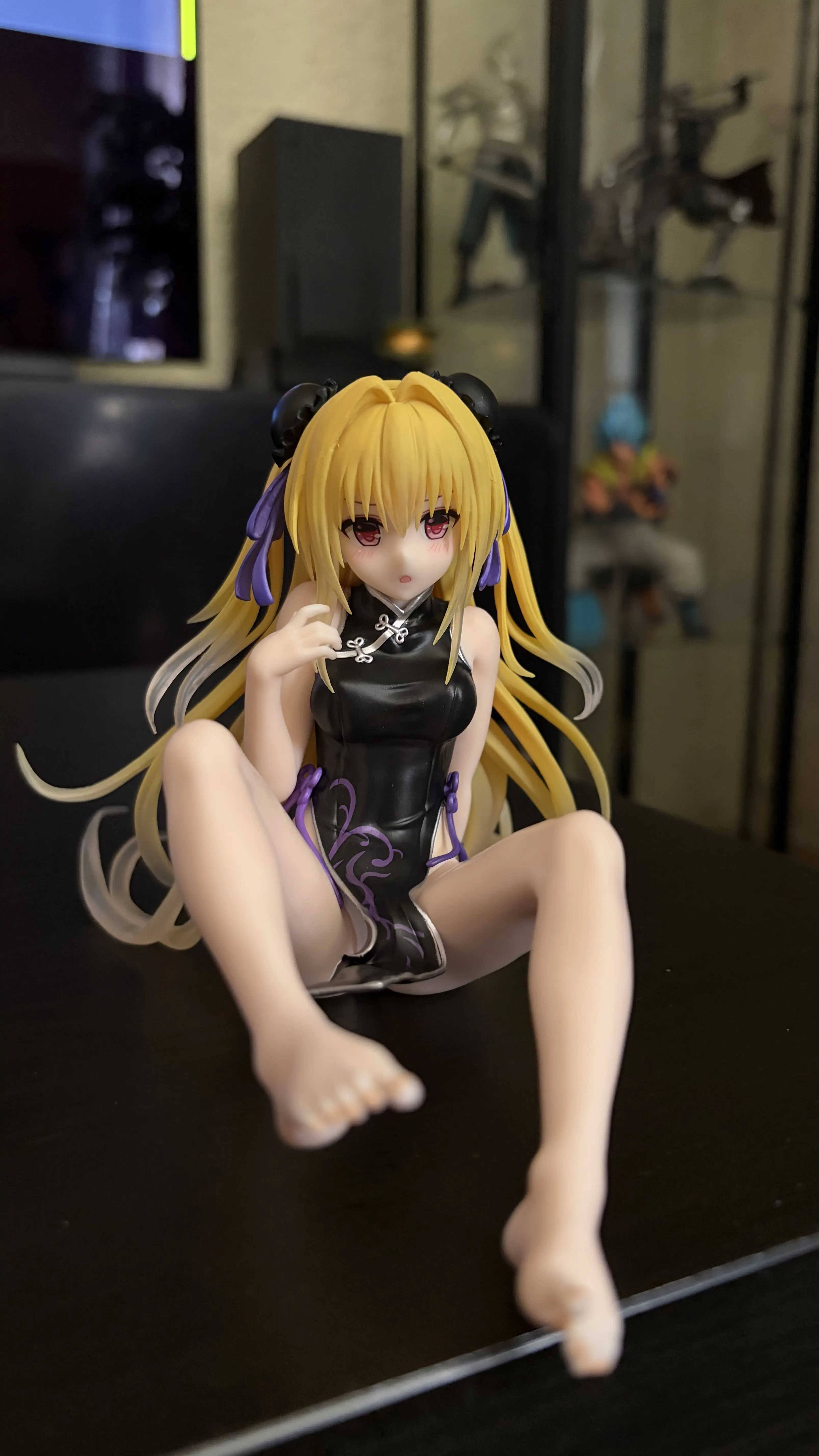 To Love-Ru Darkness PVC Statue Desktop Cute Figure Golden Darkness  (China Dress Ver.) Renewal 13 cm            product photo