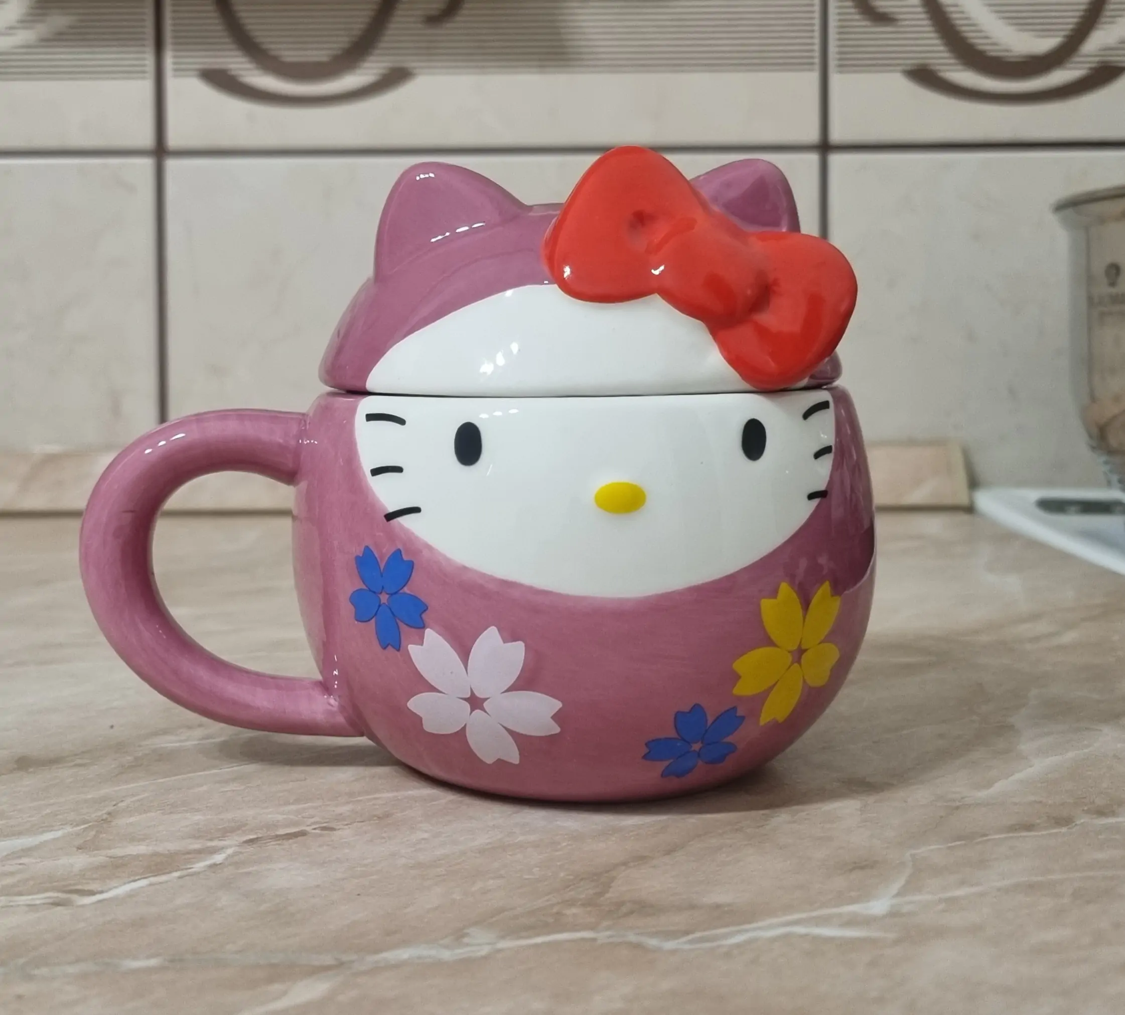 Sanrio 3D Mug Hello Kitty Kitty Daruma product photo