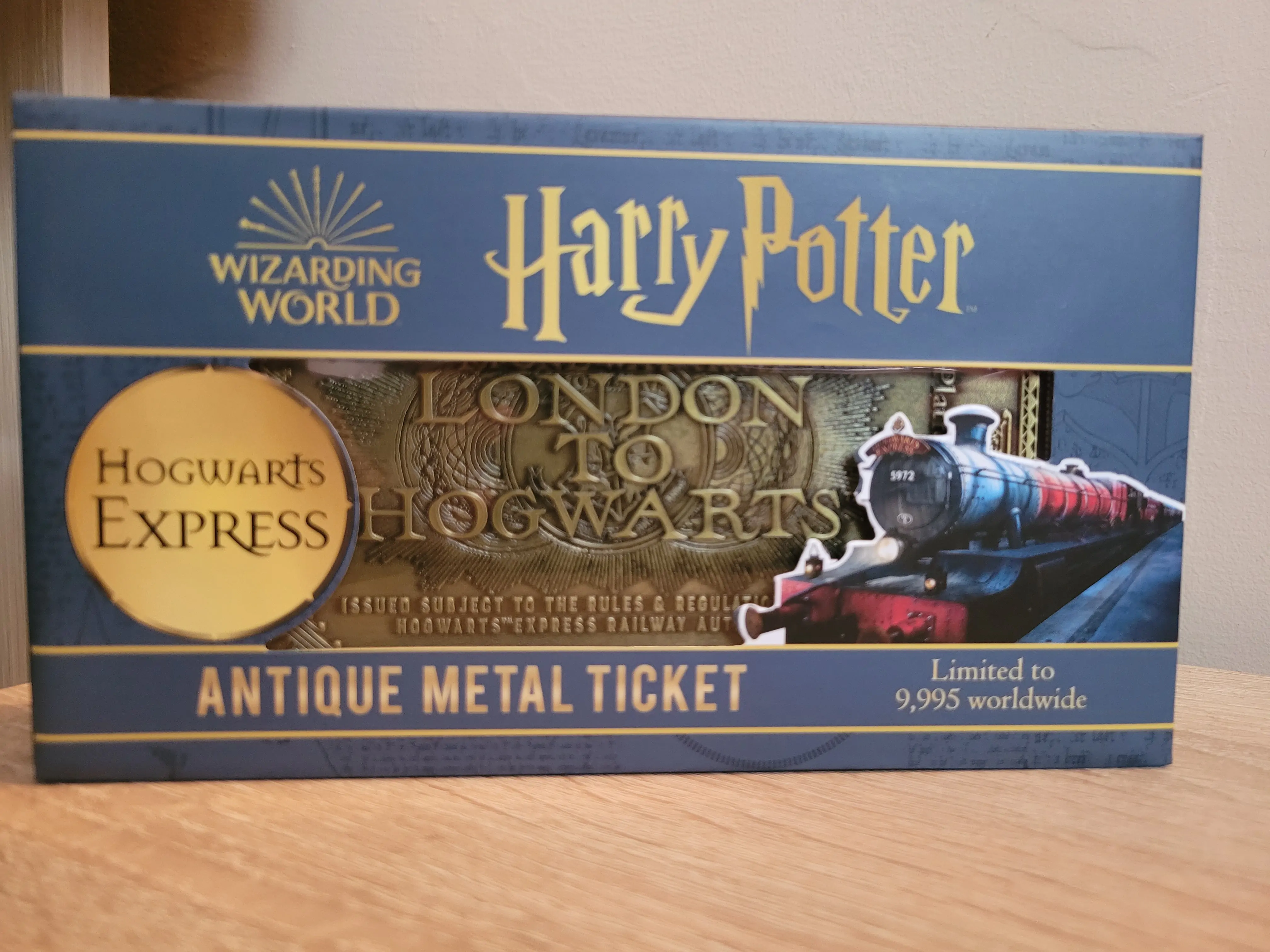 Harry Potter Replica Hogwarts Train Ticket Limited Edition product photo