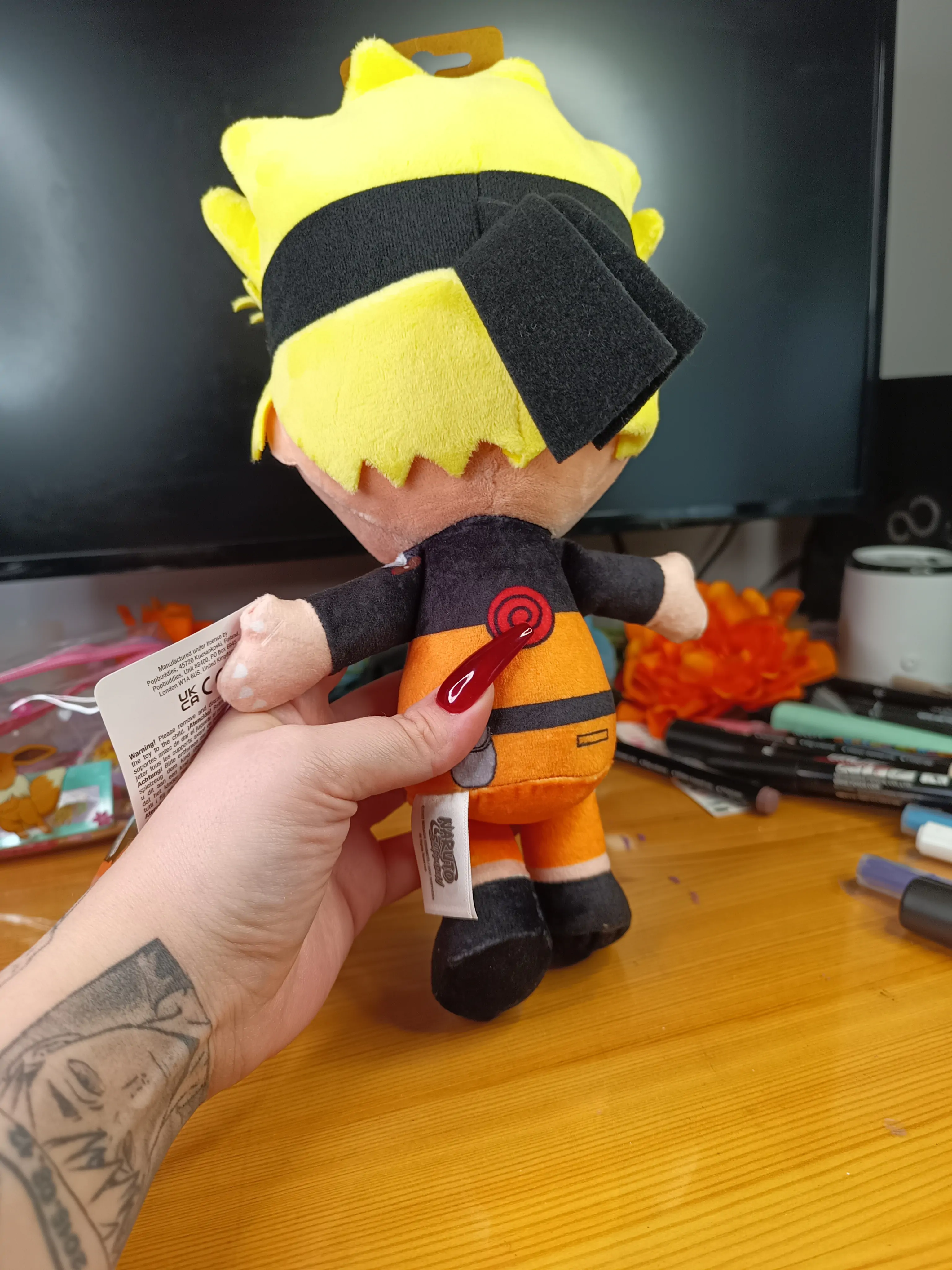 Naruto Shippuden Cuteforme Plush Figure Naruto Uzumaki Nine Tails Unleashed Version 29 cm product photo