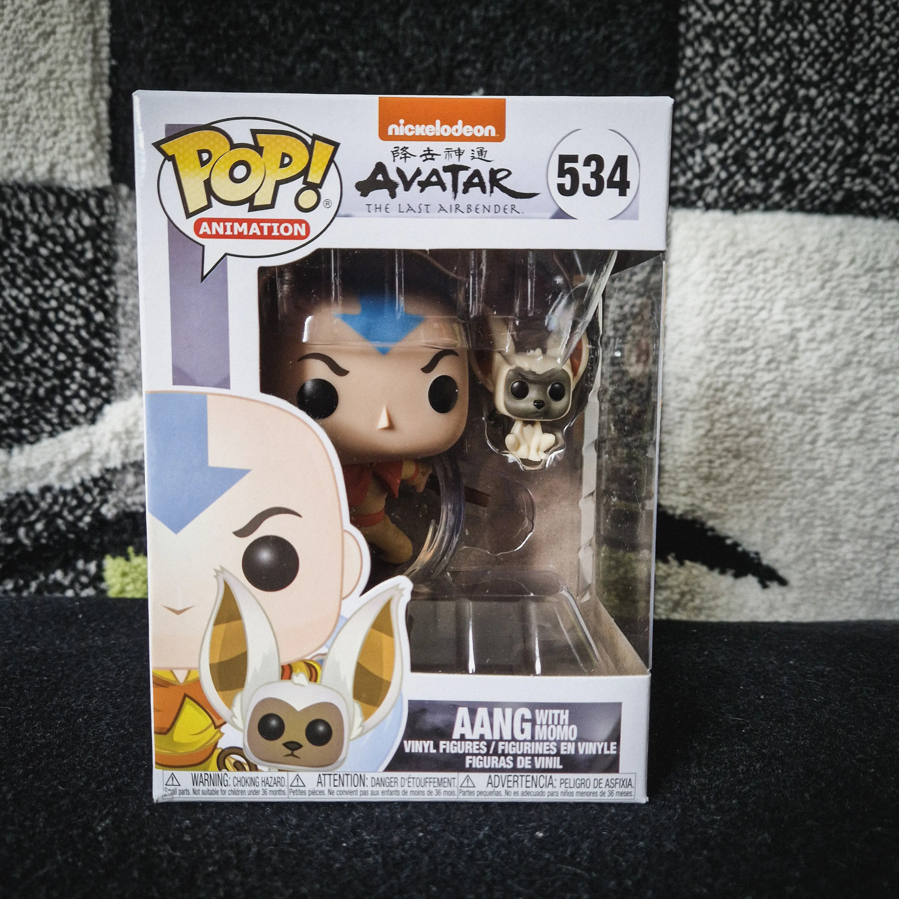 Avatar The Last Airbender POP! Animation Vinyl Figure Aang w/ Momo 9 cm termékfotó