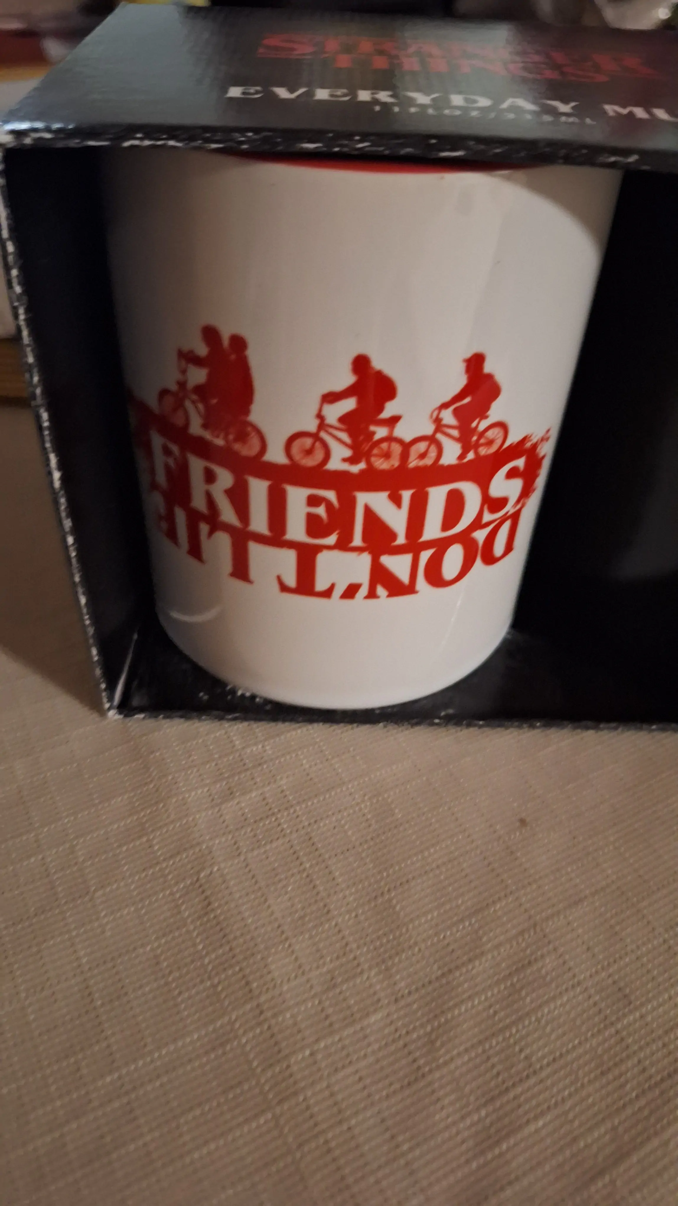 Stranger Things Friends Dont Lie mug product photo