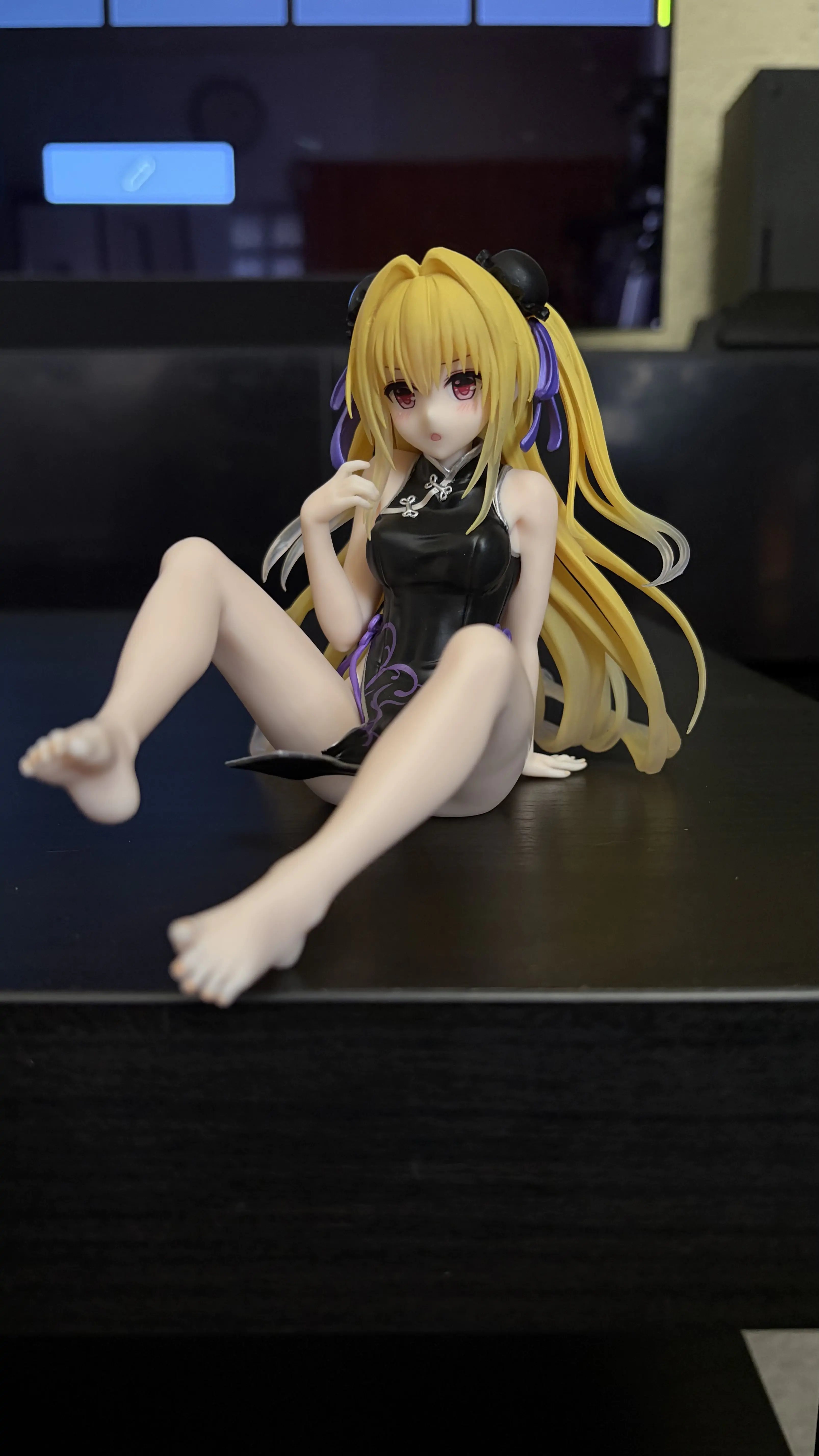 To Love-Ru Darkness PVC Statue Desktop Cute Figure Golden Darkness  (China Dress Ver.) Renewal 13 cm            product photo