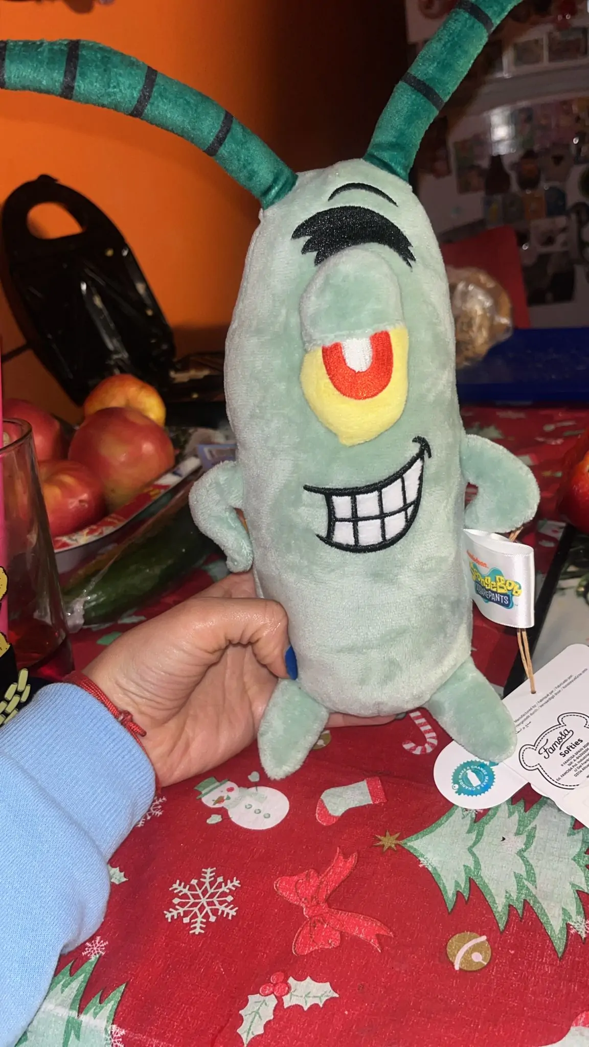 SpongeBob SquarePants Plankton plüss figura 25 cm product photo