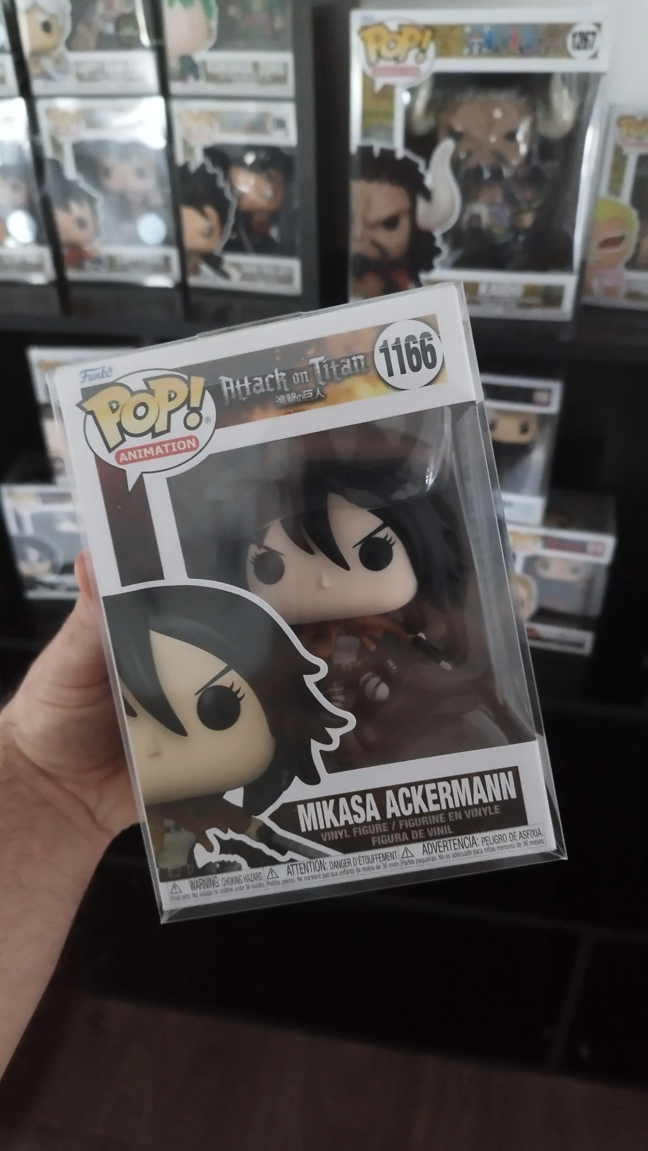 Attack on Titan POP! Animation Vinyl Figure Mikasa Ackerman with Swords 9 cm product photo