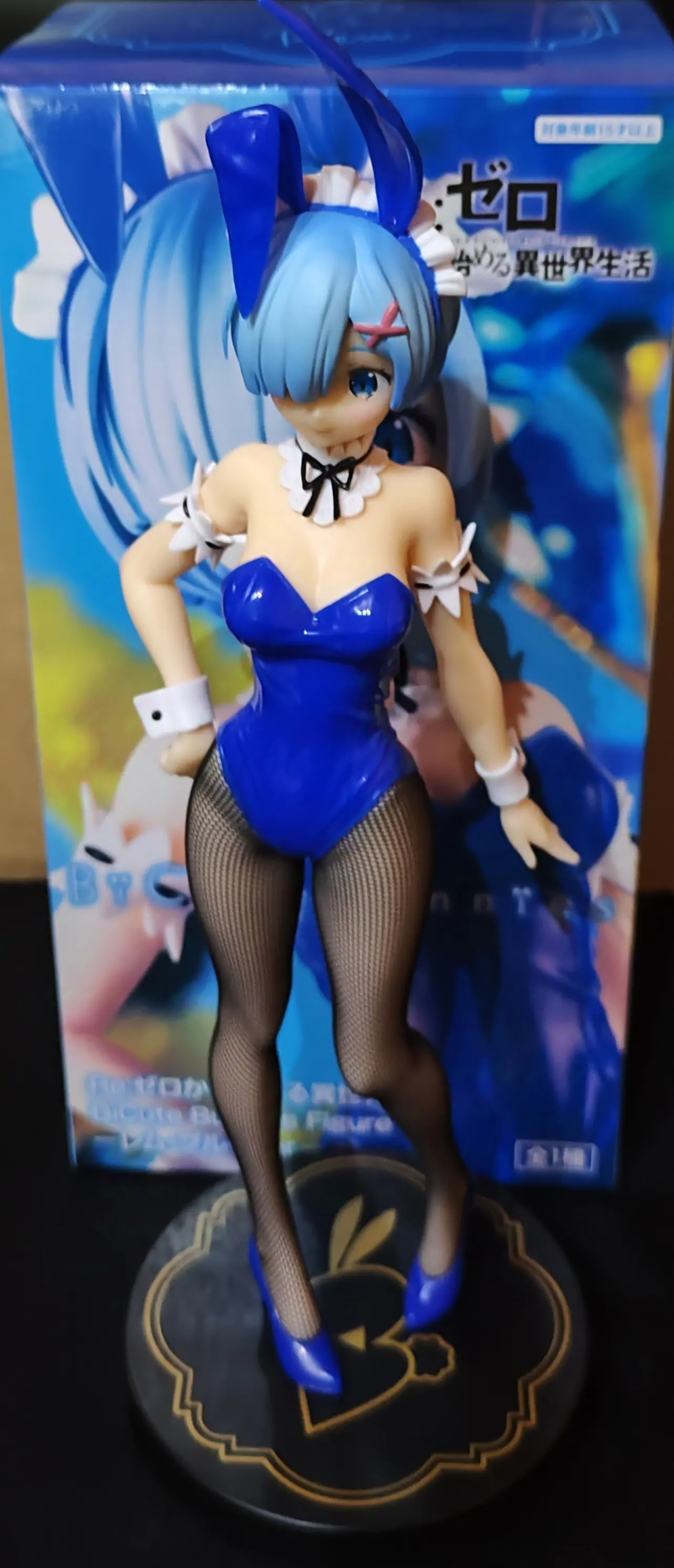 Re:Zero BiCute Bunnies PVC Statue Rem Blue Color Ver. 30 cm product photo