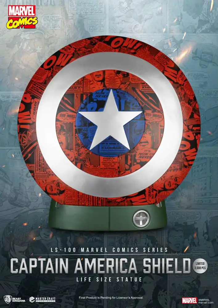 Marvel Comics PVC Captain America Shield Life Size Statue 64 cm product photo