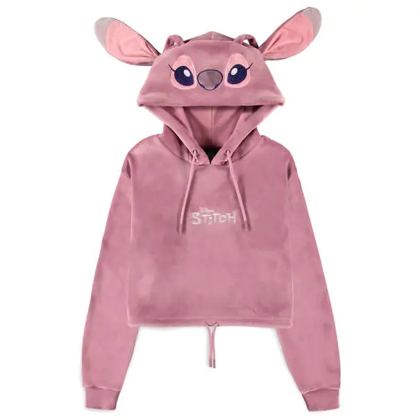 Disney Stitch Angel cropped hoodie product photo