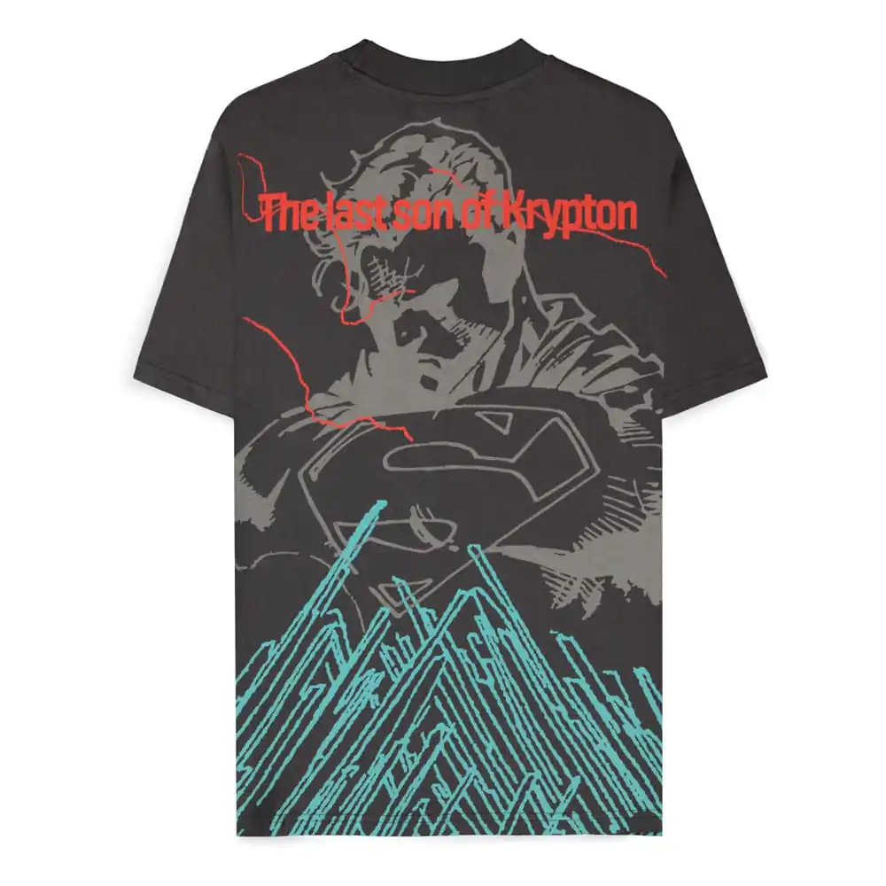 DC Comics T-Shirt Superman Dark Grey son of Krypton product photo