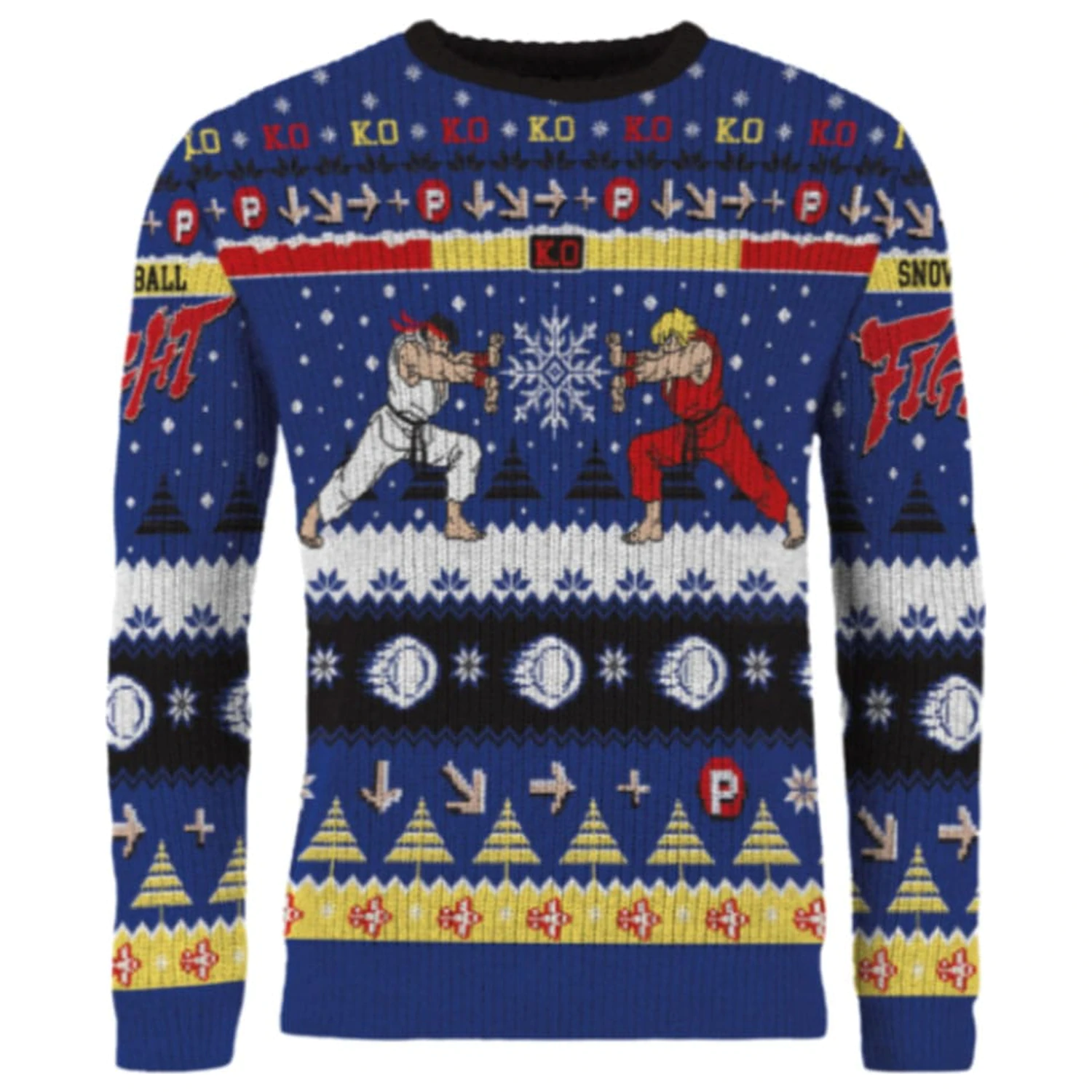 Street Fighter Christmas Sweater Ryu & Ken  product photo