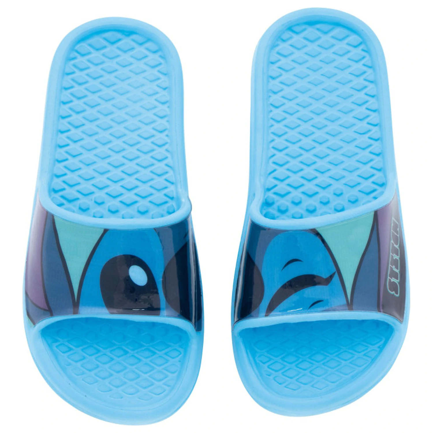Stitch Wink Blue kids' slippers product photo