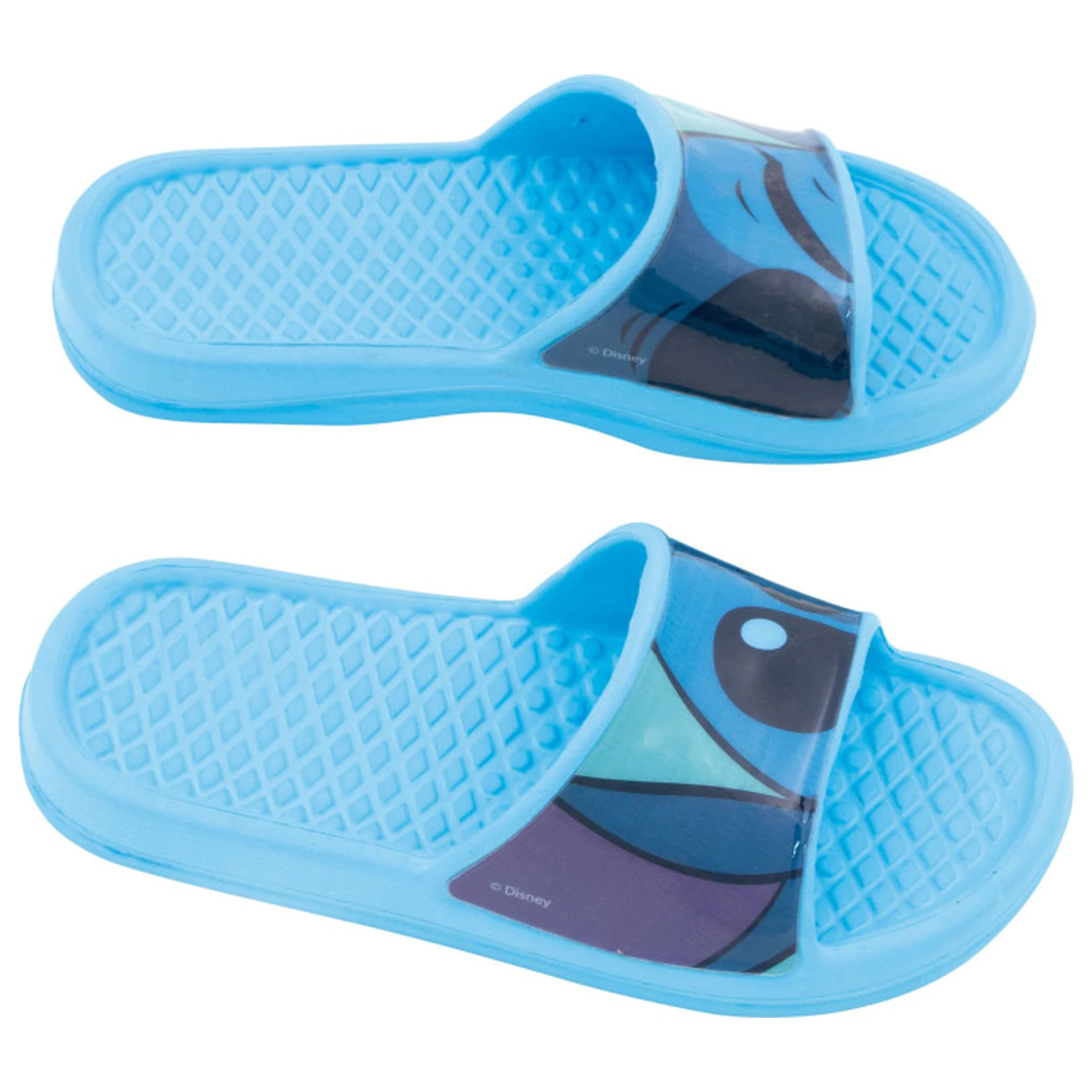 Stitch Wink Blue kids' slippers product photo