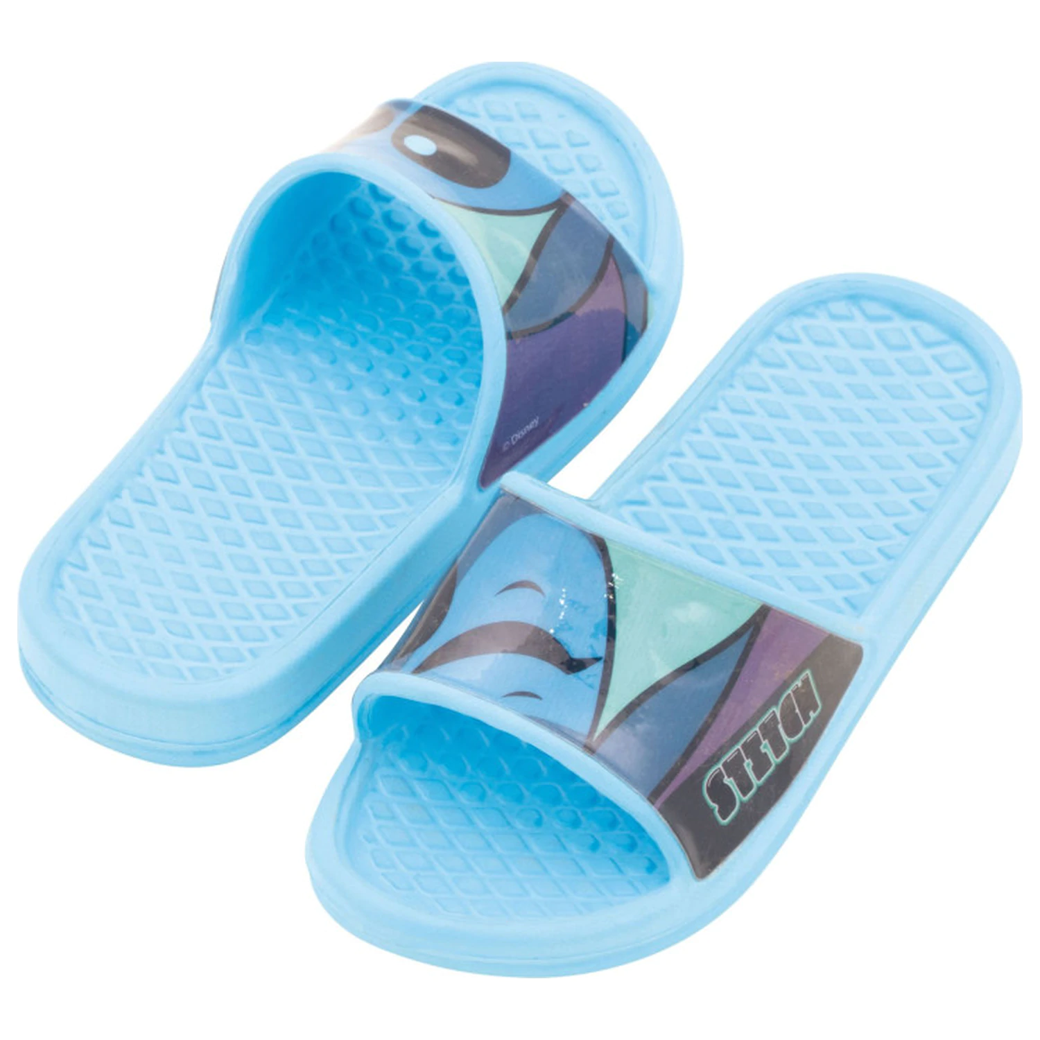 Stitch Wink Blue kids' slippers product photo