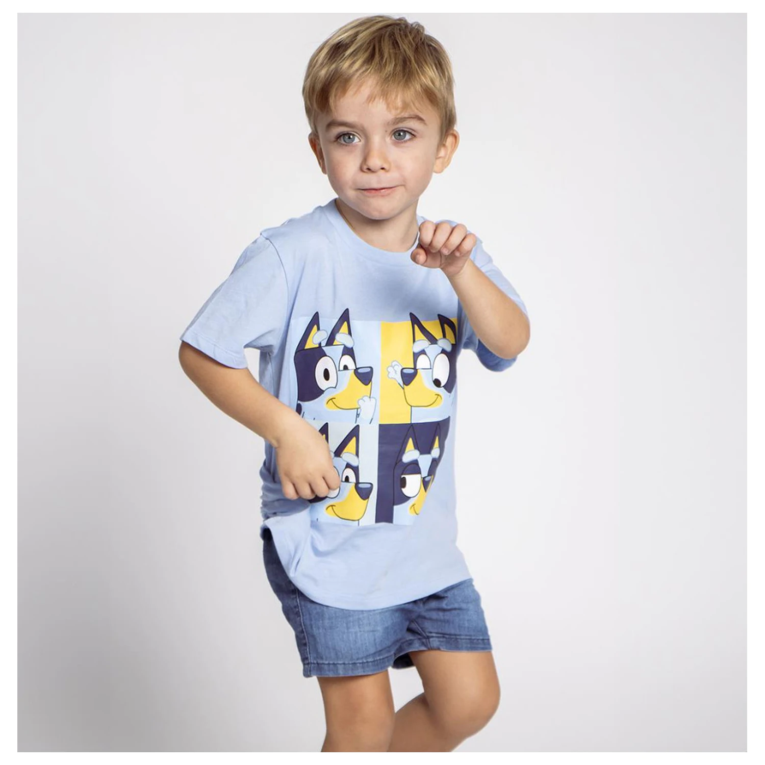 Bluey Mosaic children's short-sleeved t-shirt, top product photo