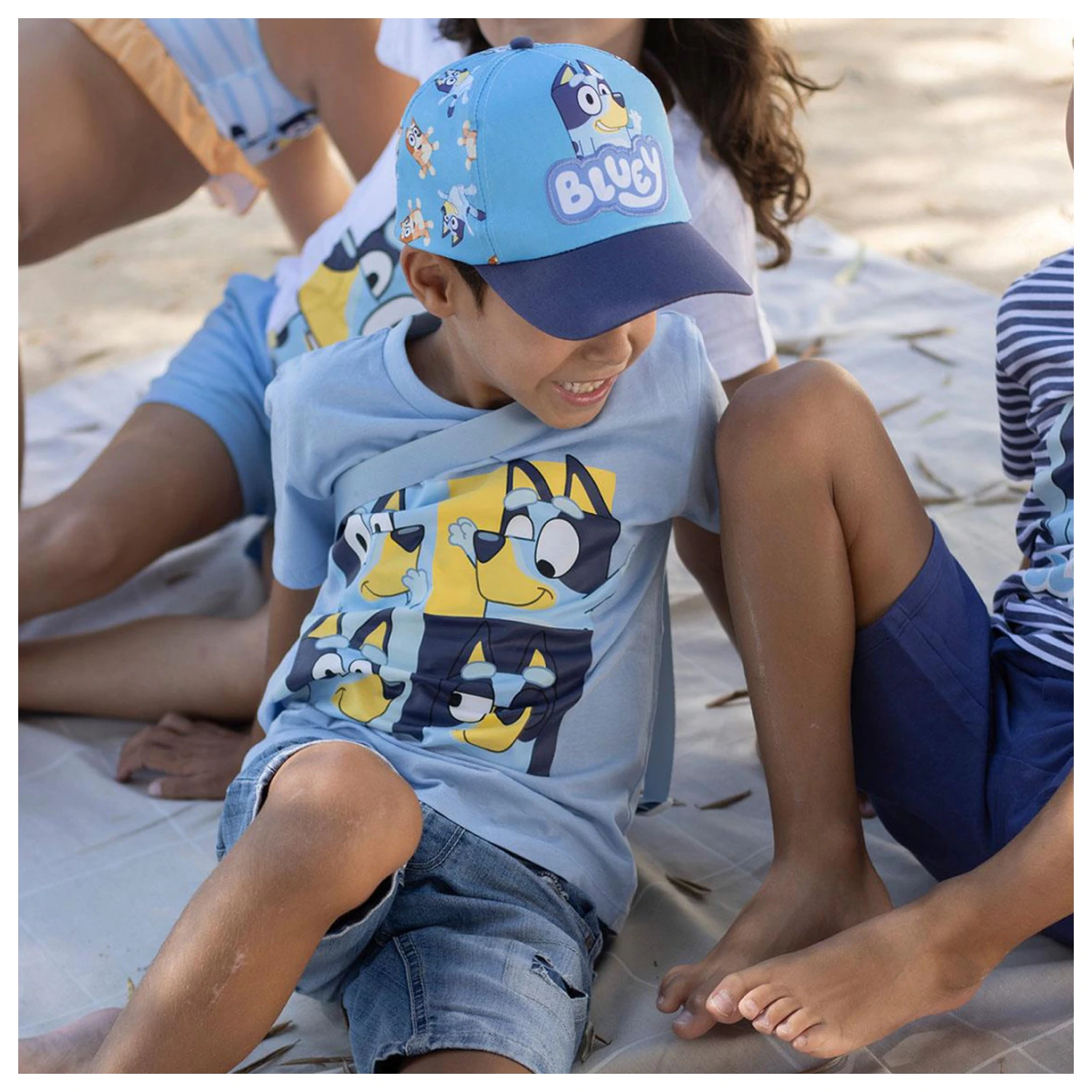 Bluey Mosaic children's short-sleeved t-shirt, top product photo