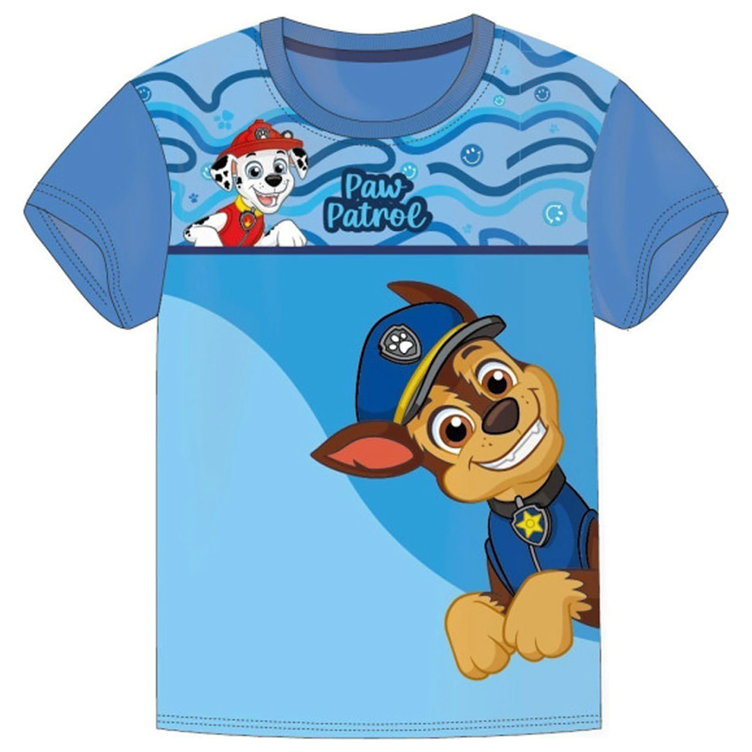 Paw Patrol Smile Blue kids short sleeve t-shirt, top  product photo