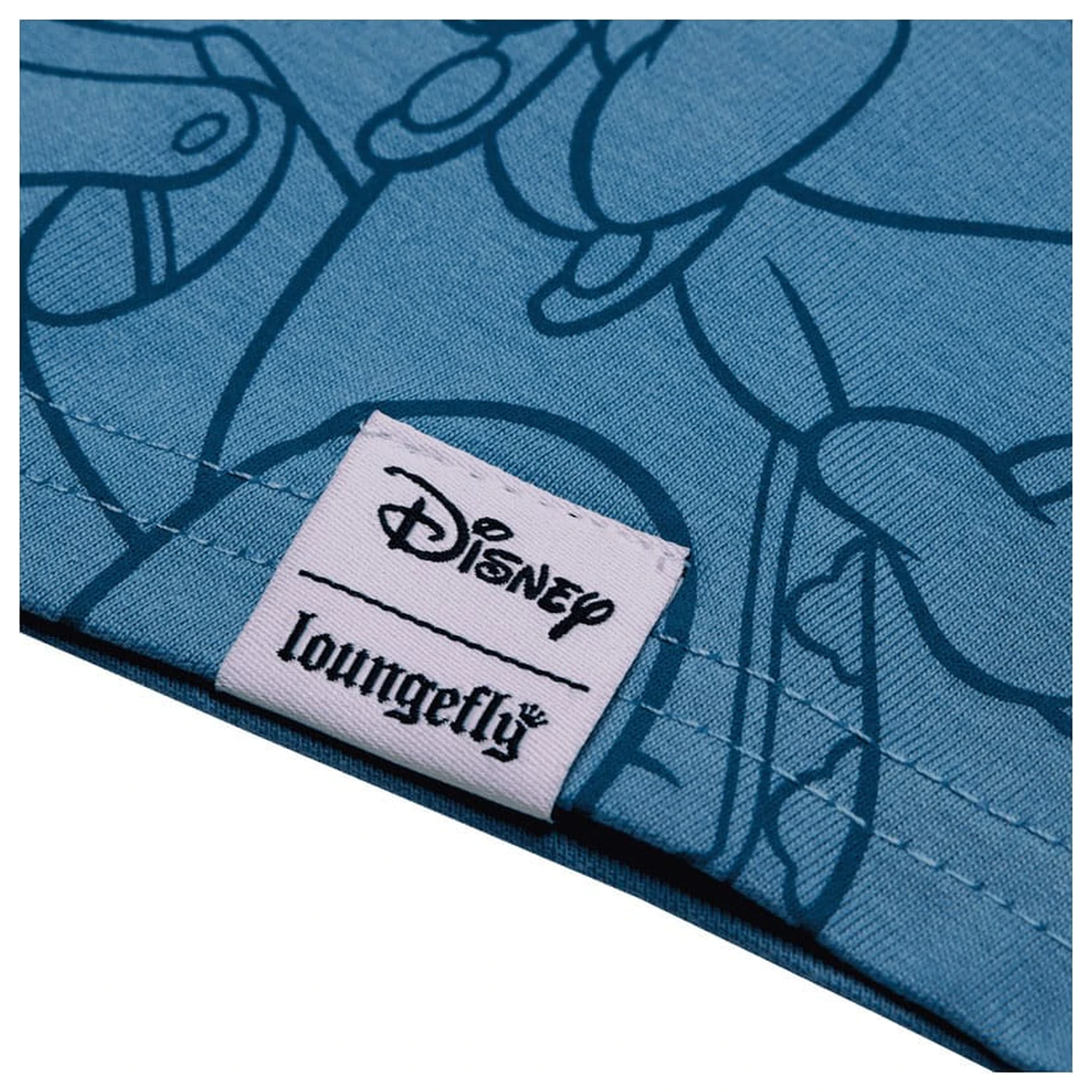 Pinocchio by Loungefly Tee T-Shirt Unisex Blue Fairy Shirred Raglan product photo