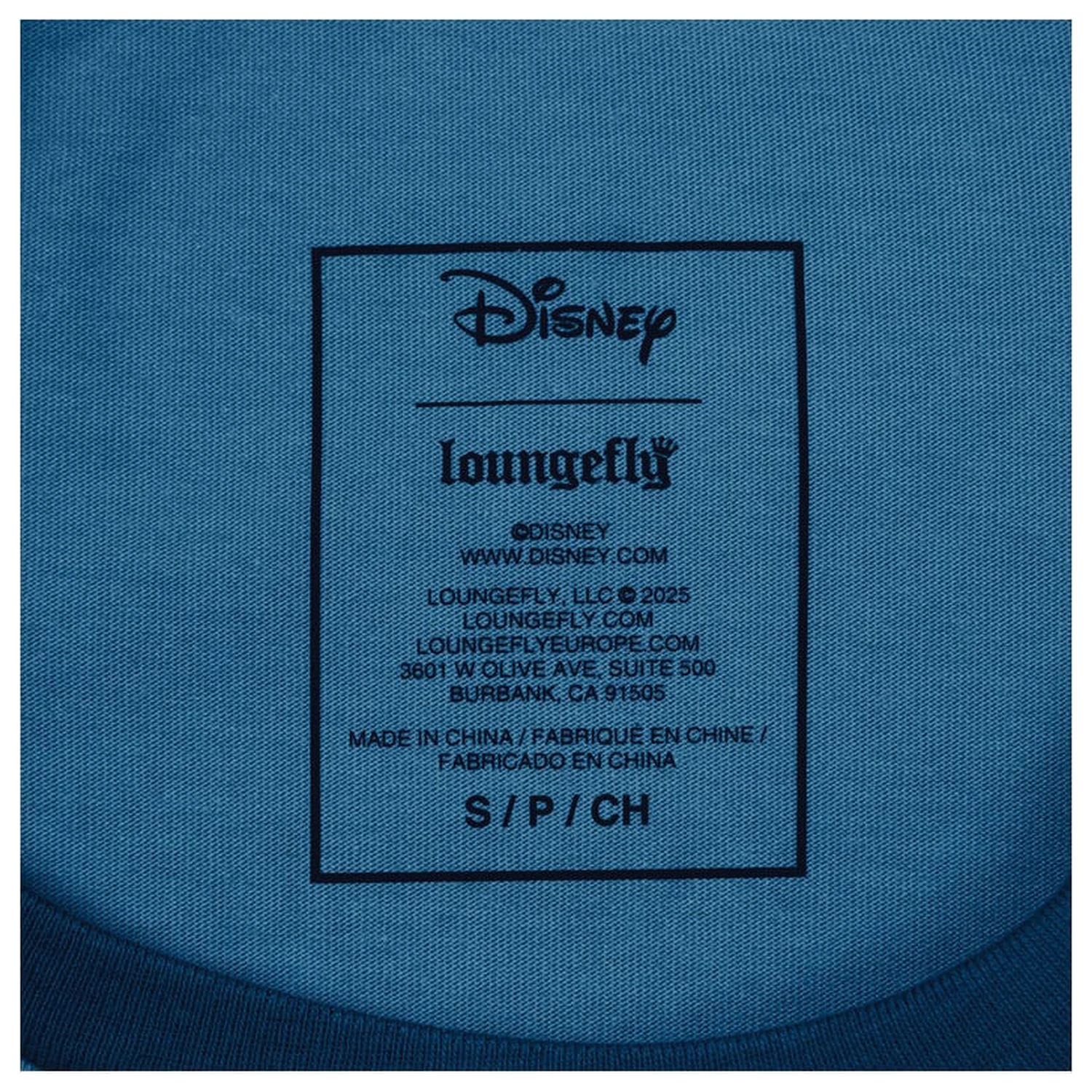 Pinocchio by Loungefly Tee T-Shirt Unisex Blue Fairy Shirred Raglan product photo