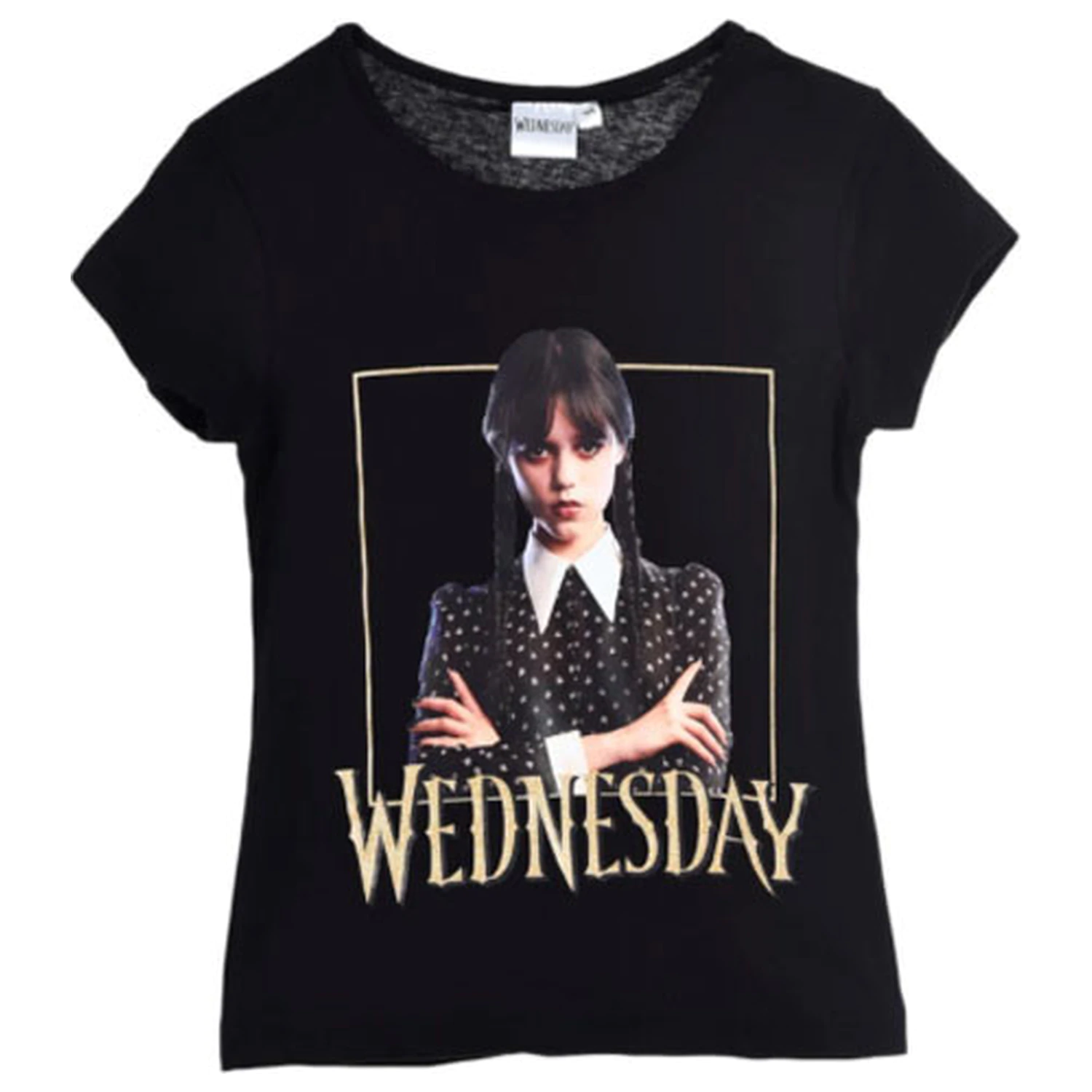 Wednesday Gloomy Black Kids' Short-Sleeve T-shirt, Top  product photo