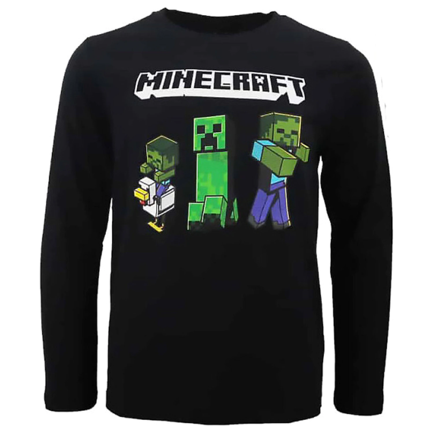 Minecraft Dark Trio Kids' Long Sleeve T-Shirt, Top  product photo