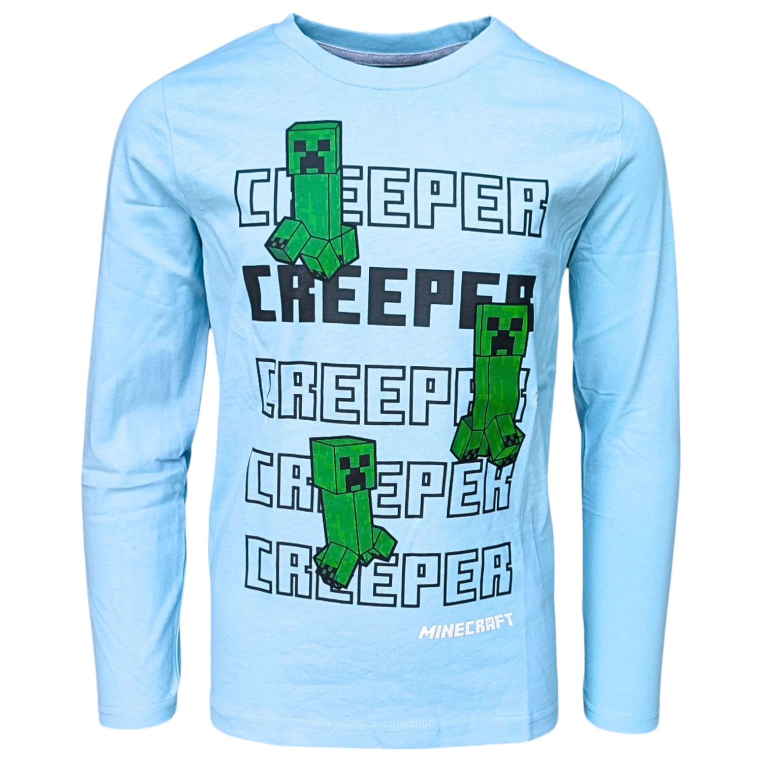 Minecraft Creeper Kids Long Sleeve T-Shirt Top  product photo