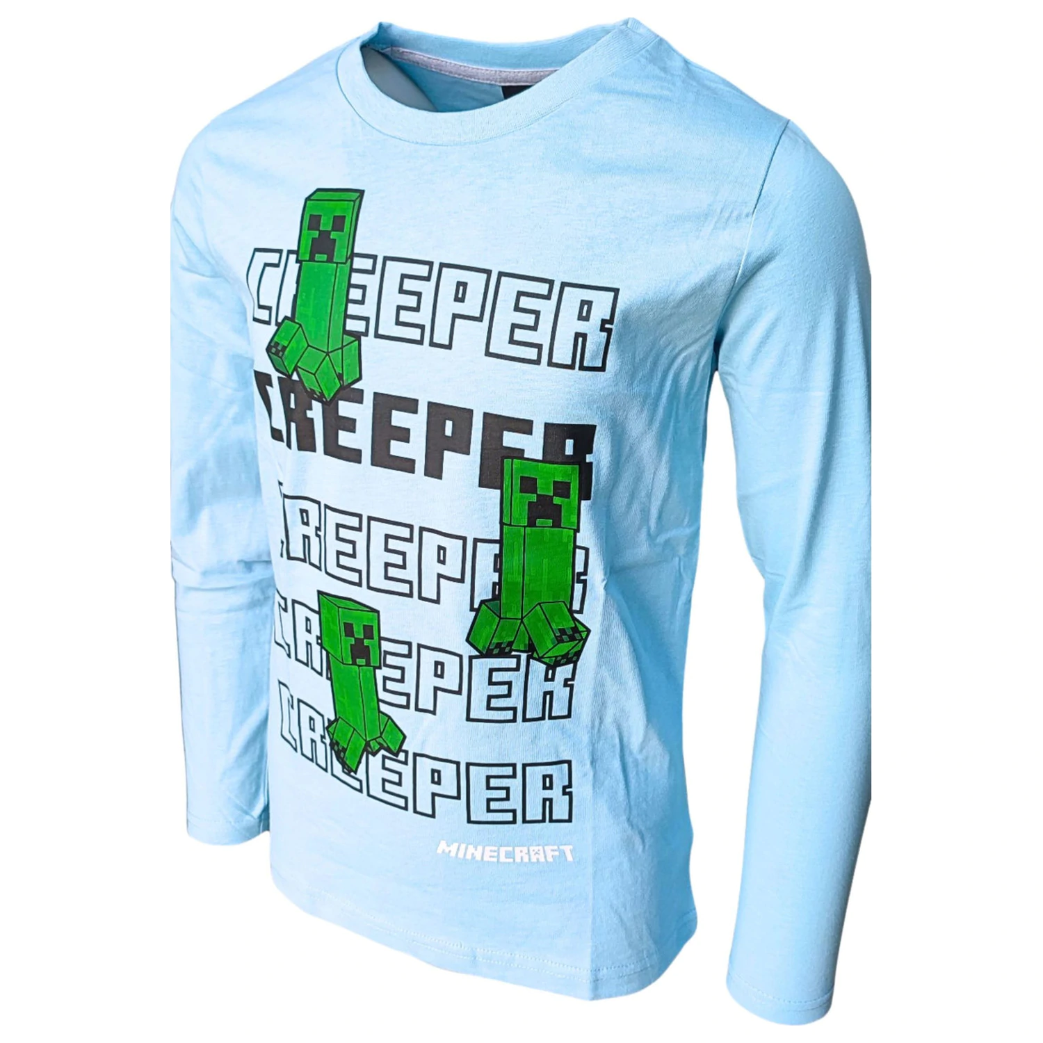 Minecraft Creeper Kids Long Sleeve T-Shirt Top  product photo