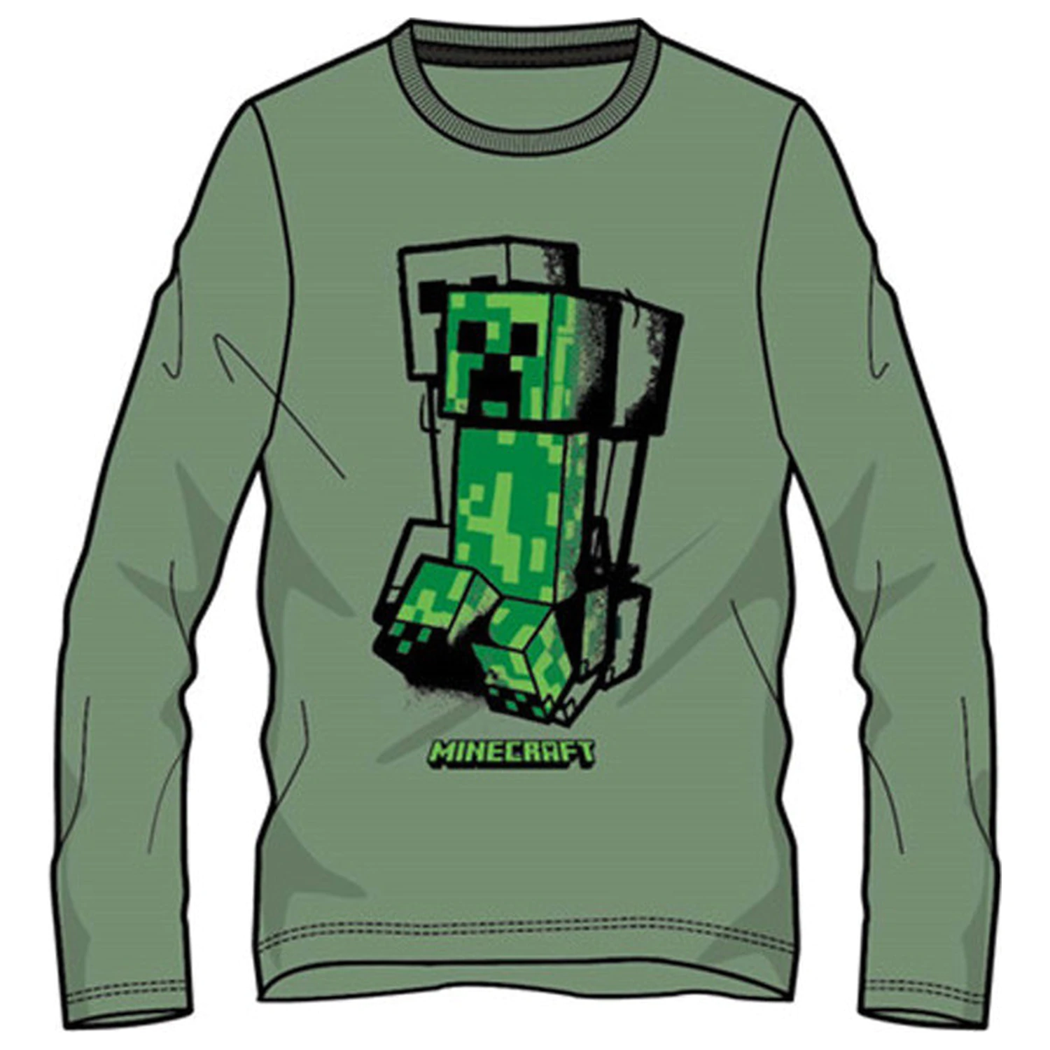 Minecraft Blockbuster kids long sleeve t-shirt, top  product photo