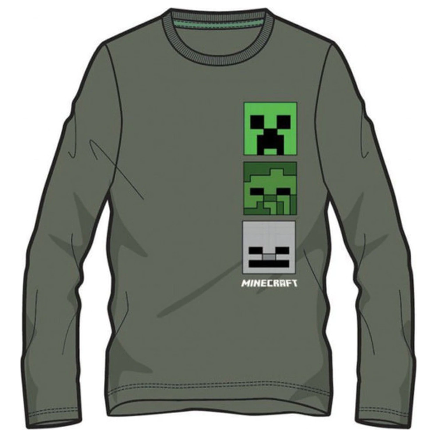 Minecraft Blocky Kids' Long Sleeve T-Shirt, Top  product photo