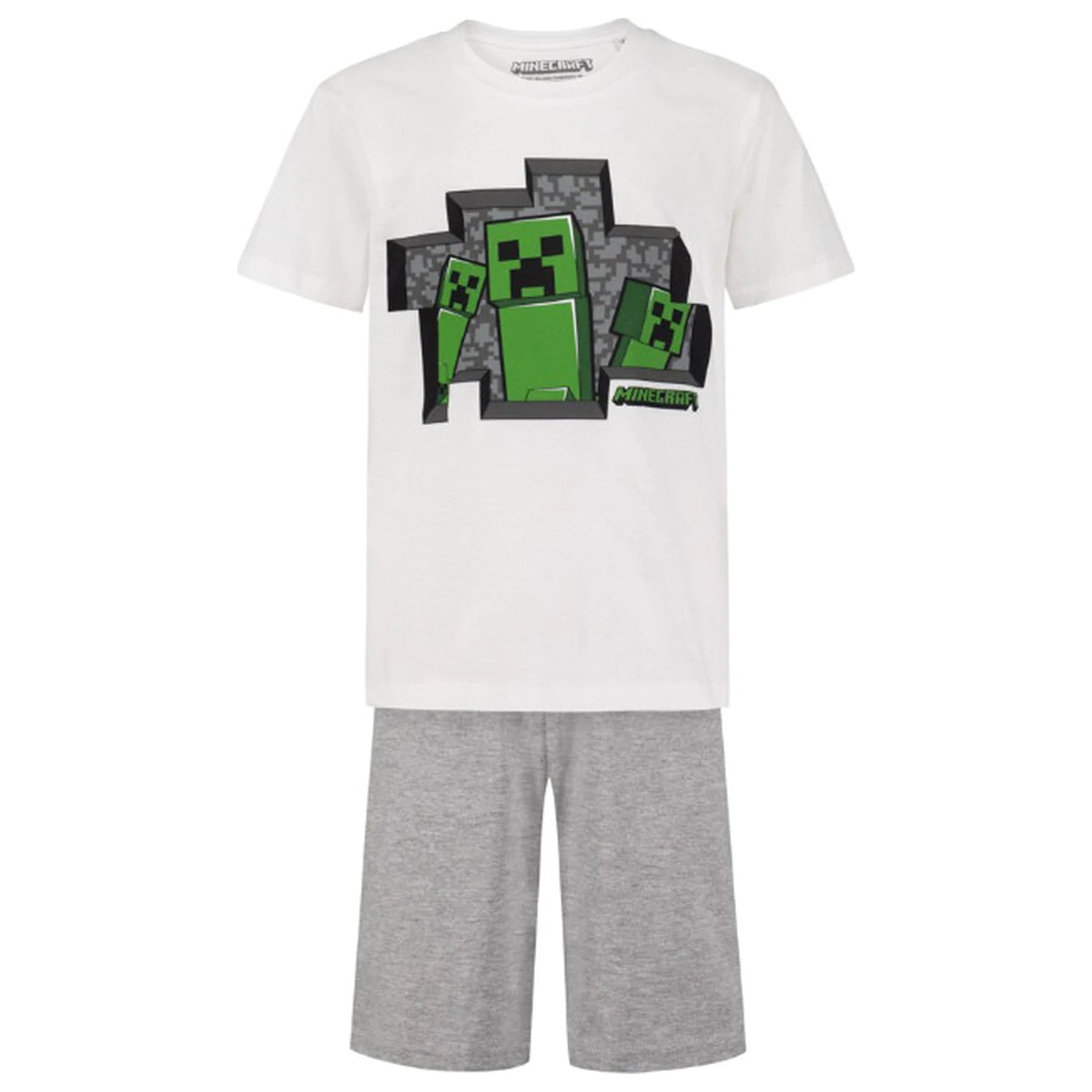 Minecraft Tunnel Trouble kids short pajamas  product photo