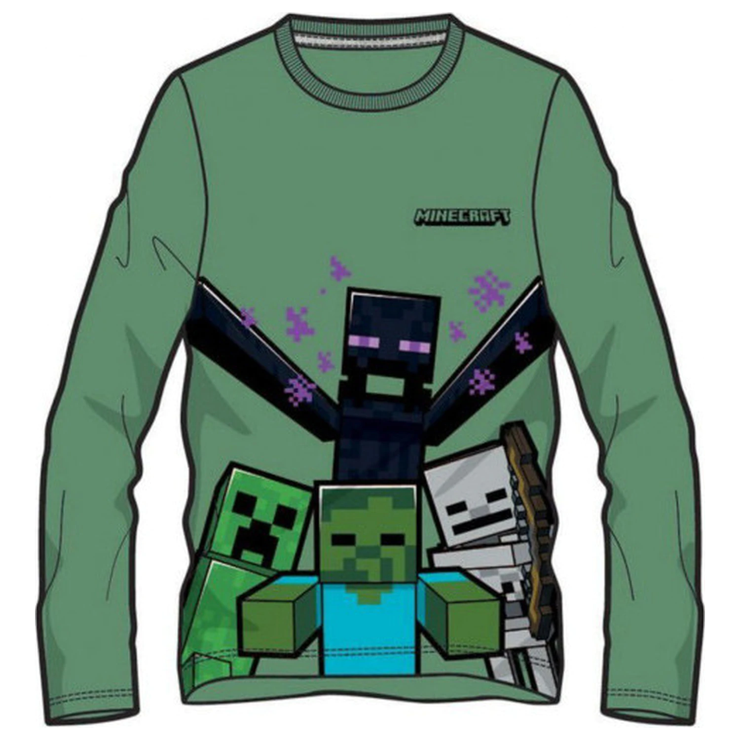 Minecraft Mobs Kids Long Sleeve T-Shirt, Top  product photo