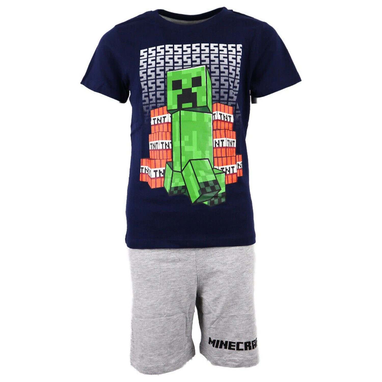 Minecraft TNT Blast Kids Short Pajamas product photo