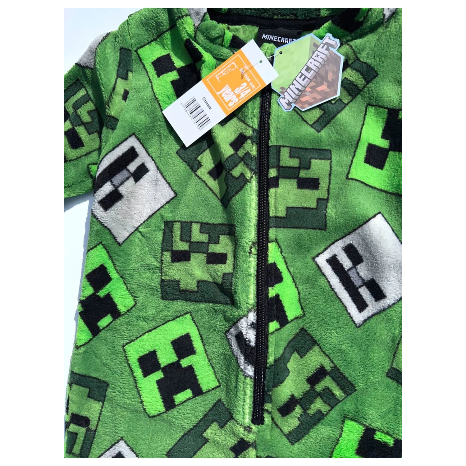 Minecraft Emerald Kids' Long Pajamas, All-in-One  product photo
