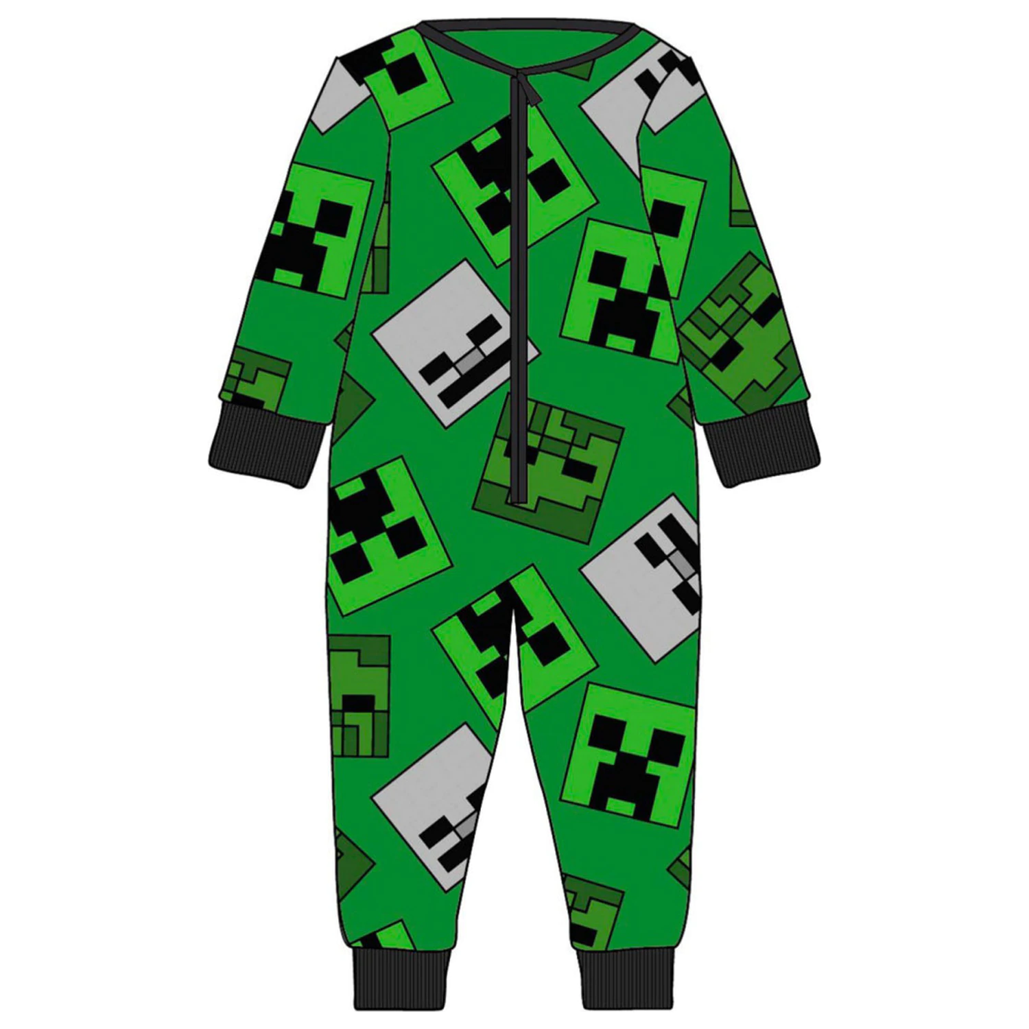 Minecraft Emerald Kids' Long Pajamas, All-in-One  product photo