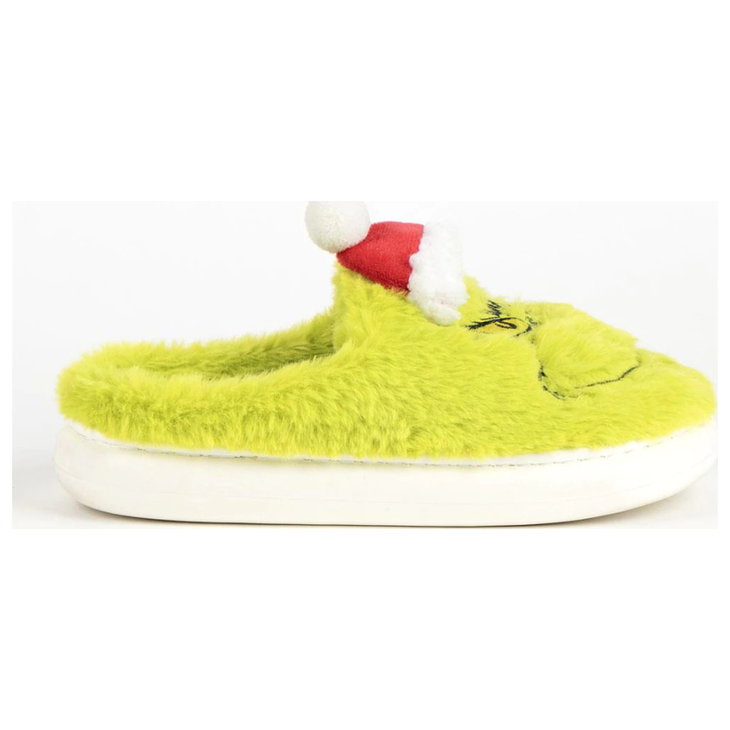 The Grinch Santa Hat Adult Winter Slippers  product photo