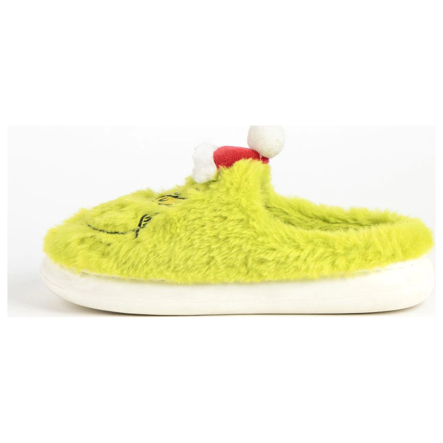 The Grinch Santa Hat Adult Winter Slippers  product photo