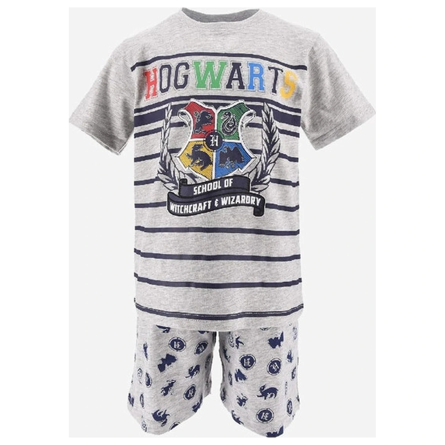 Harry Potter Witchcraft Grey Kids Short Pyjamas  product photo