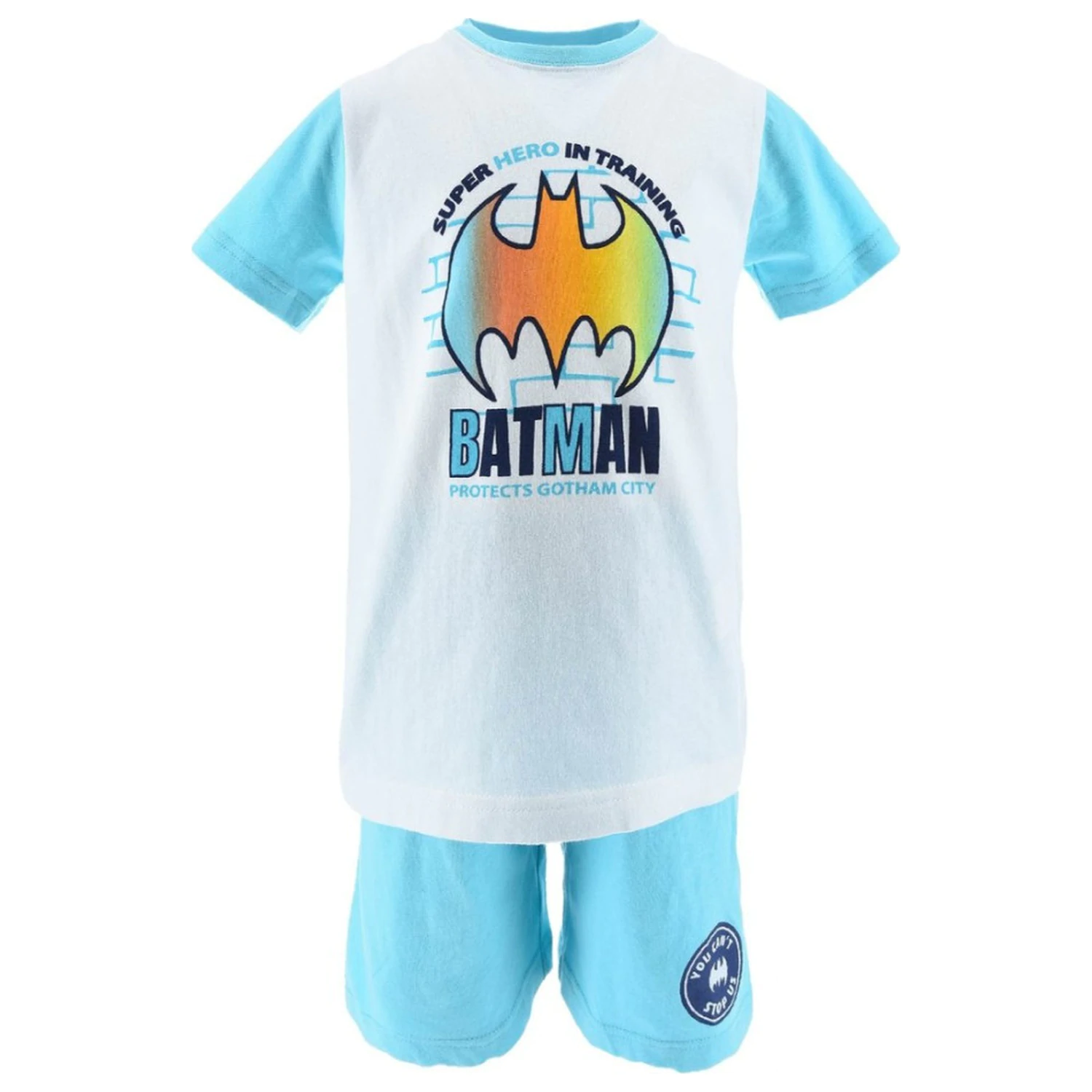 Batman Protects Blue Short Pajamas for Kids  product photo