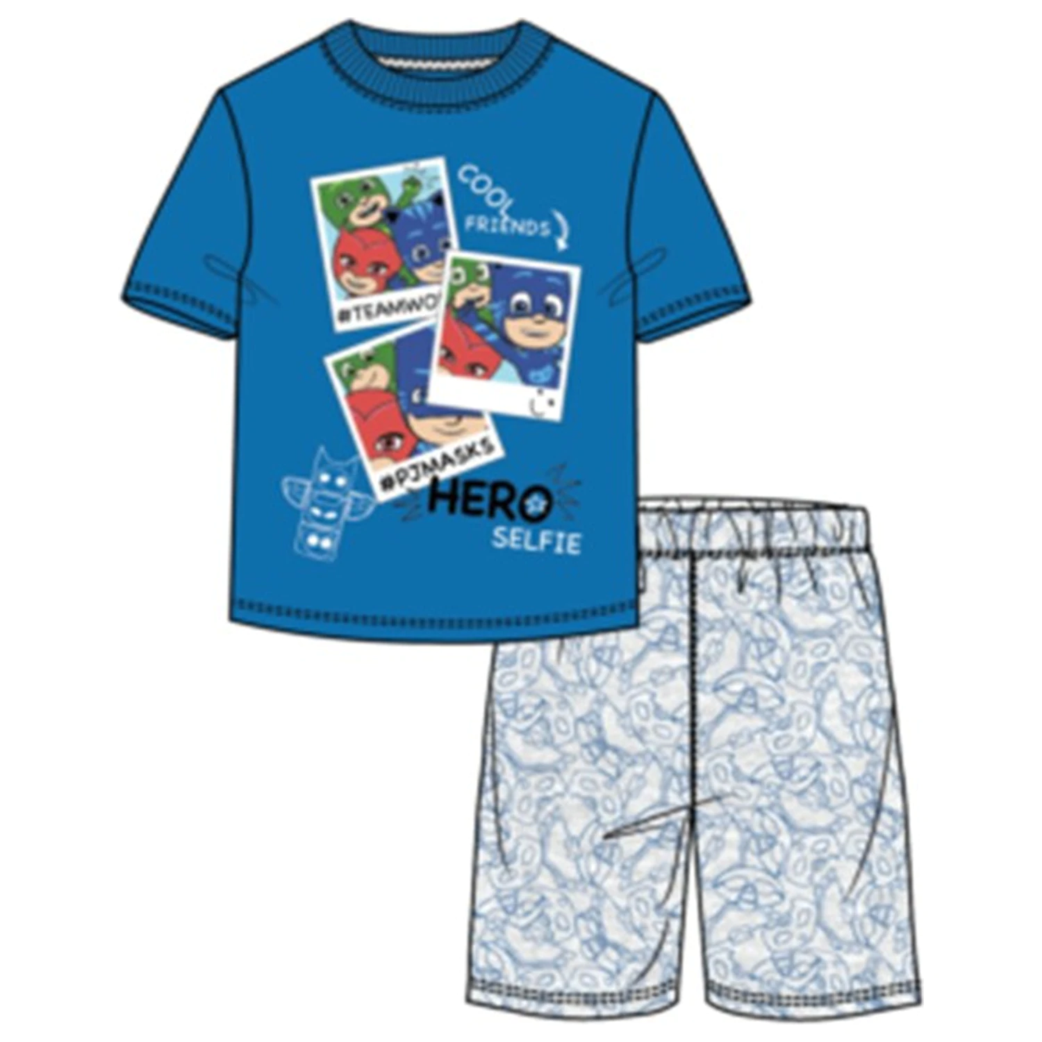 PJ Masks Hero Selfie Kids Short Pajamas  product photo