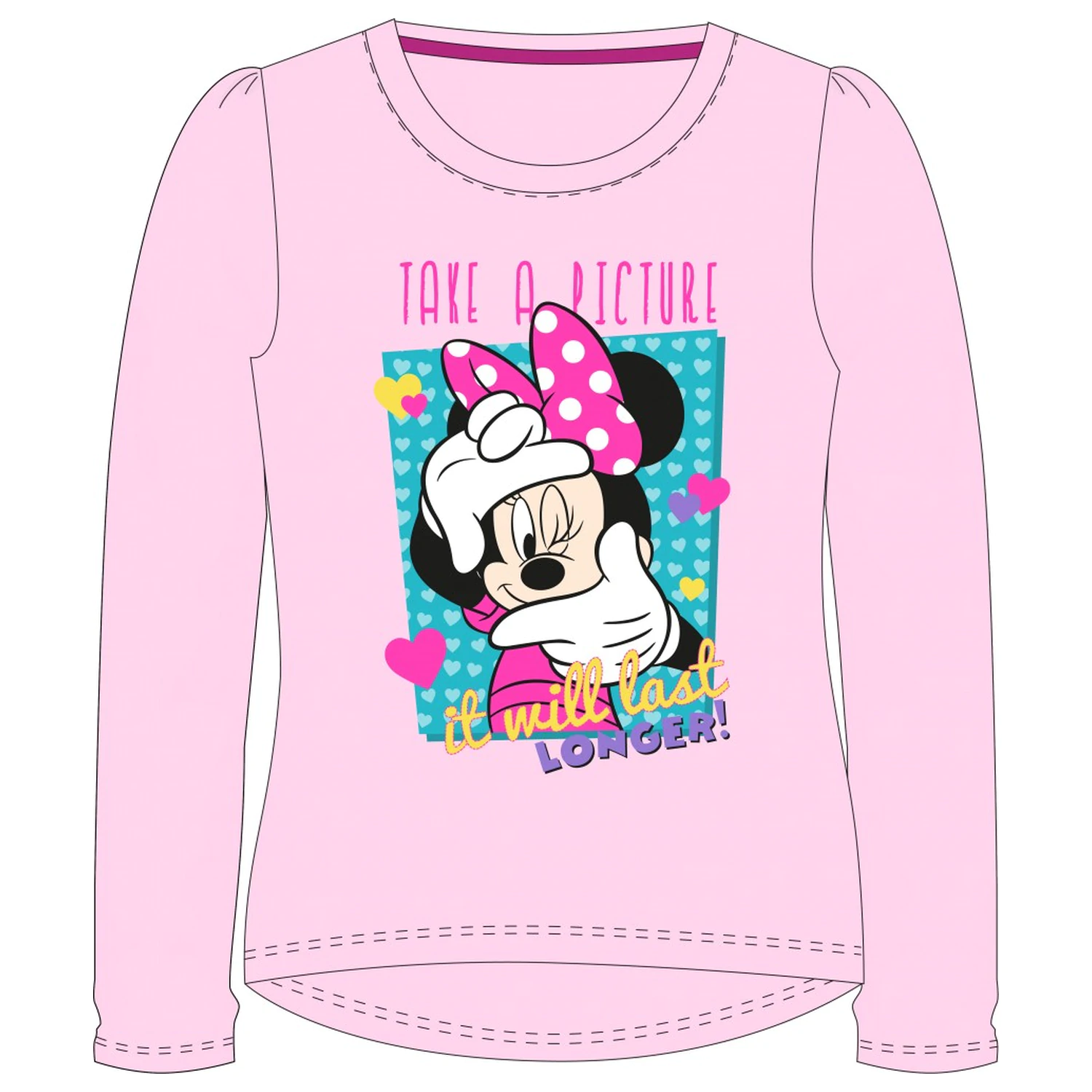 Disney Minnie Take a Picture kids long sleeve T-shirt, top  product photo