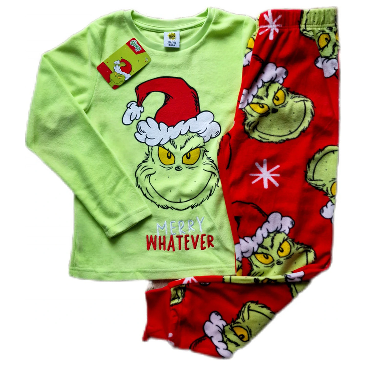 The Grinch Merry Whatever Kids Long Pyjamas  product photo